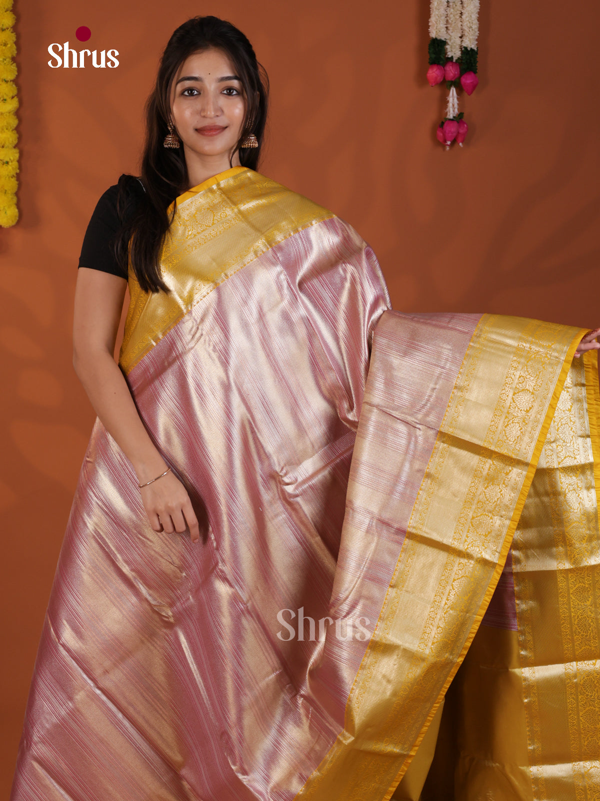 DLS29151 - Kanchipuram-halfpure Saree