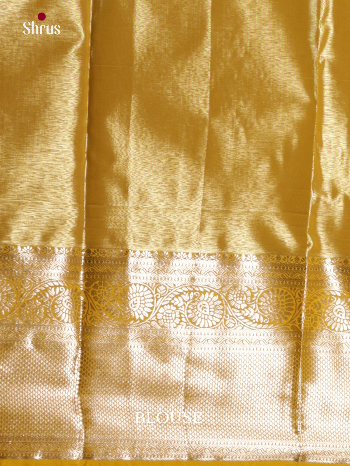 Blue & Mustard  - Kanchipuram-halfpure Saree- DLS29185 - Shop on Shrus.com