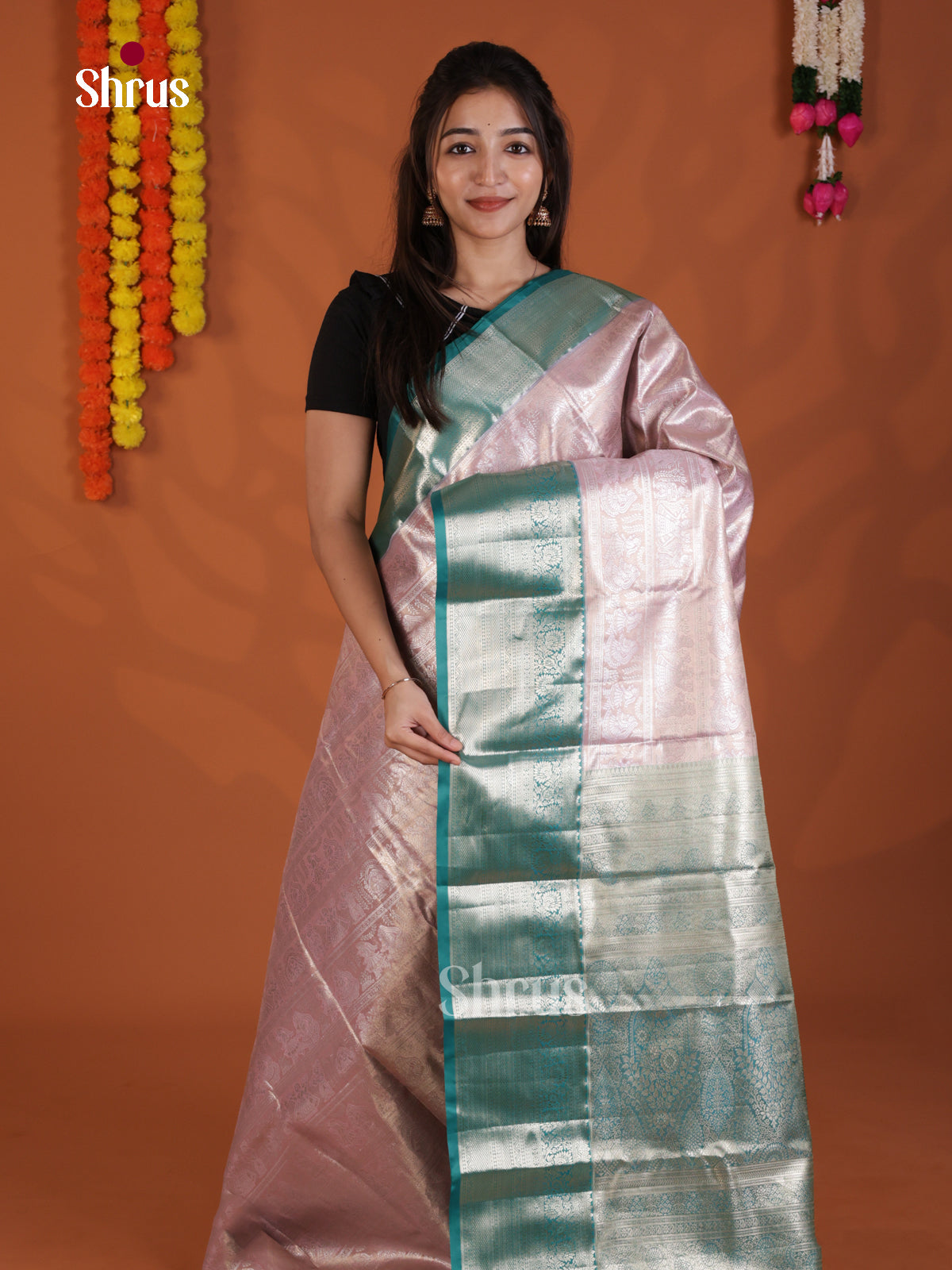 DLS29189 - Kanchipuram-halfpure Saree