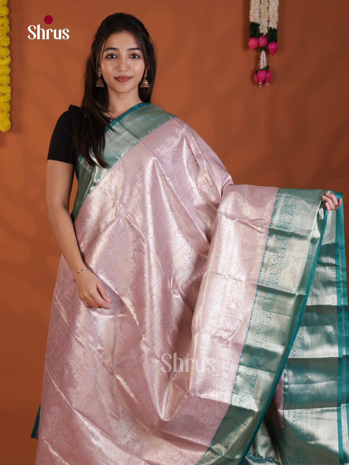 DLS29189 - Kanchipuram-halfpure Saree