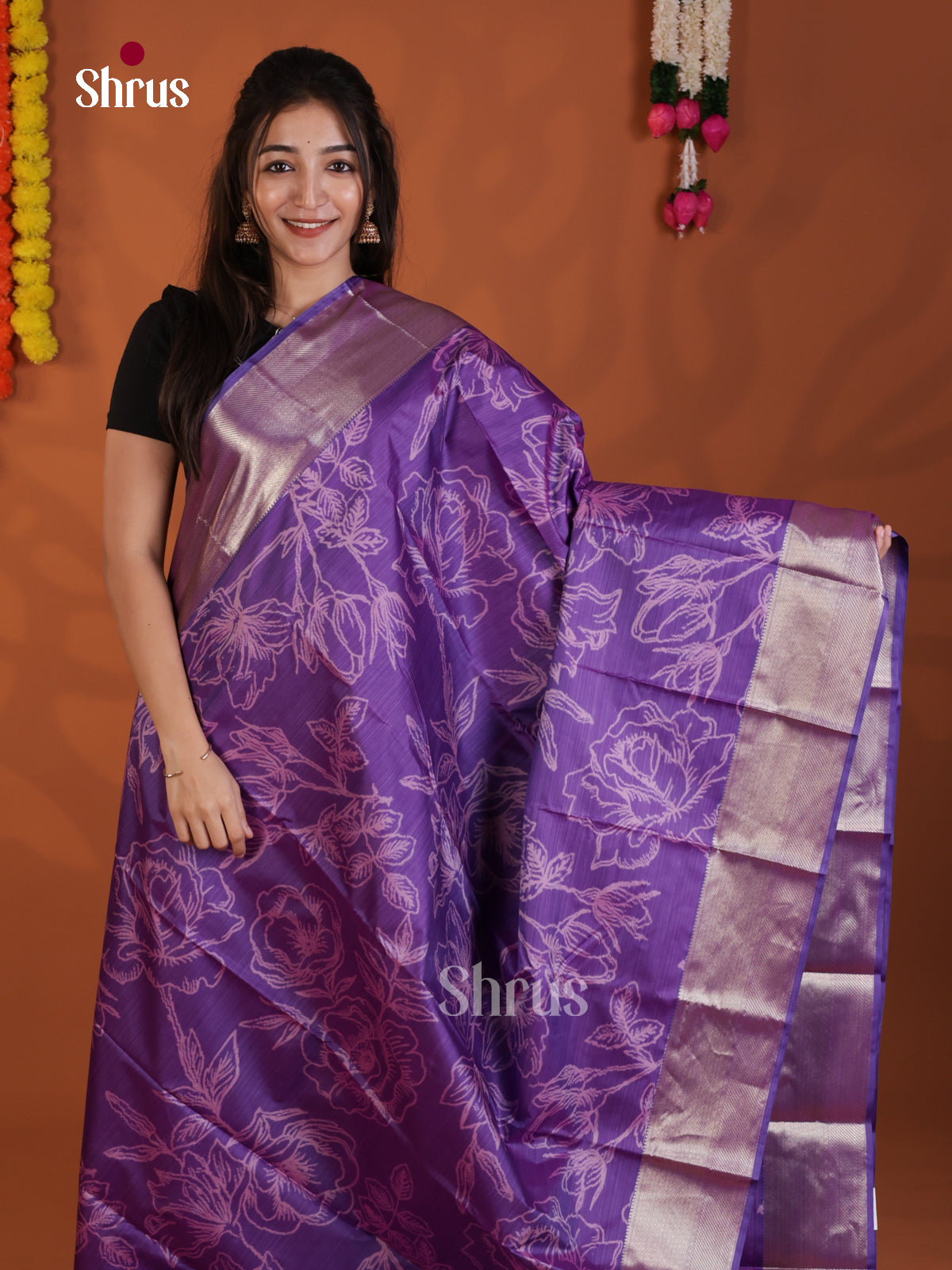 DLS29198 - Kanchipuram-halfpure Saree - Shop on Shrus.com