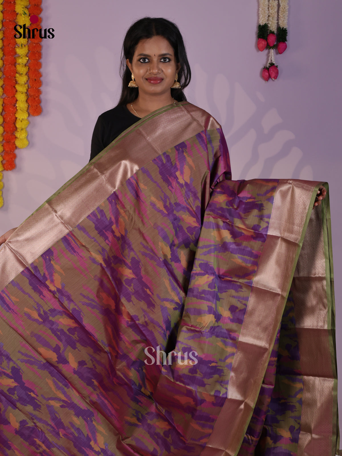 DLS29208 - Kanchipuram-halfpure Saree - Shop on Shrus.com