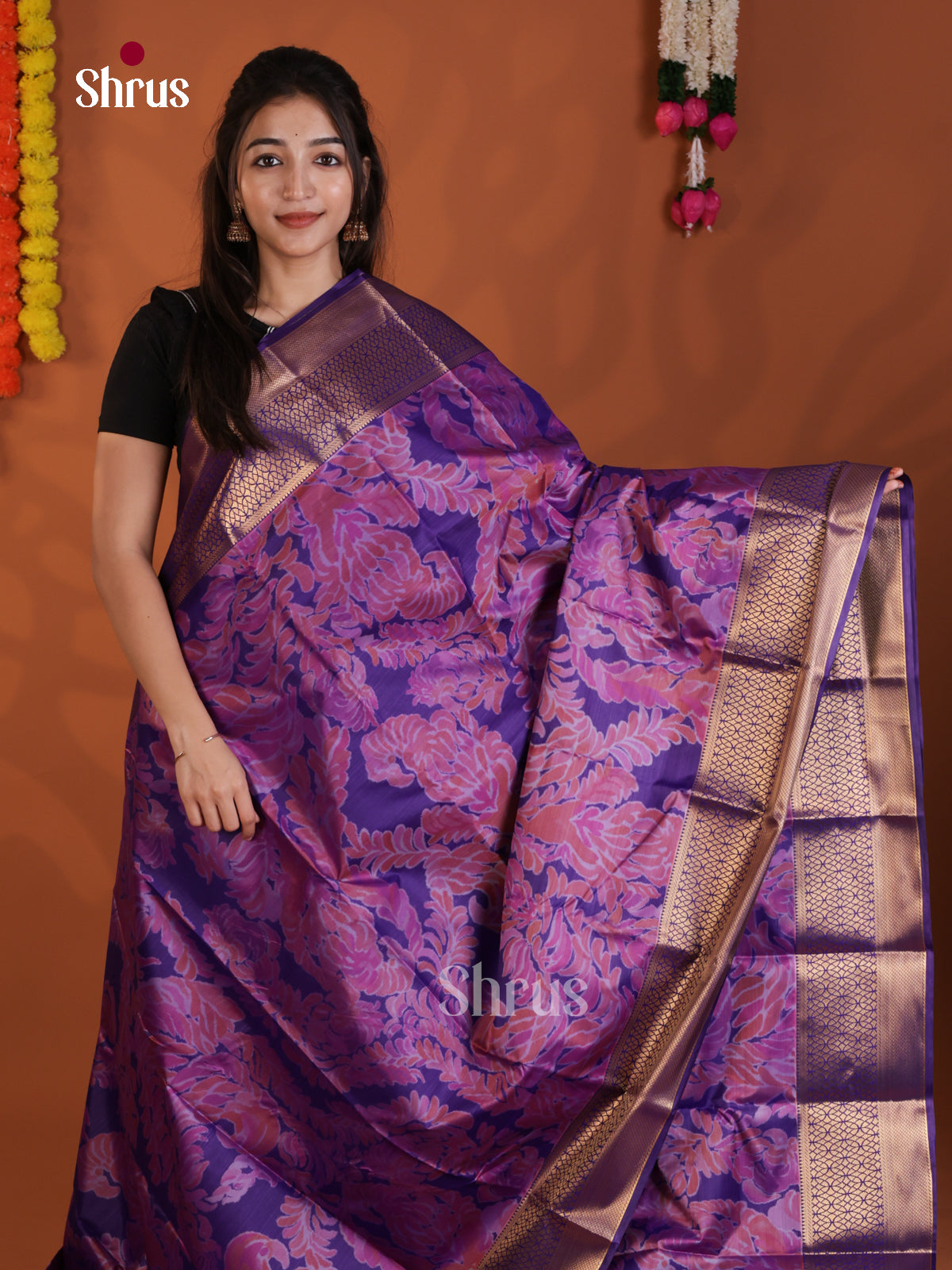 DLS29212 - Kanchipuram-halfpure Saree - Shop on Shrus.com
