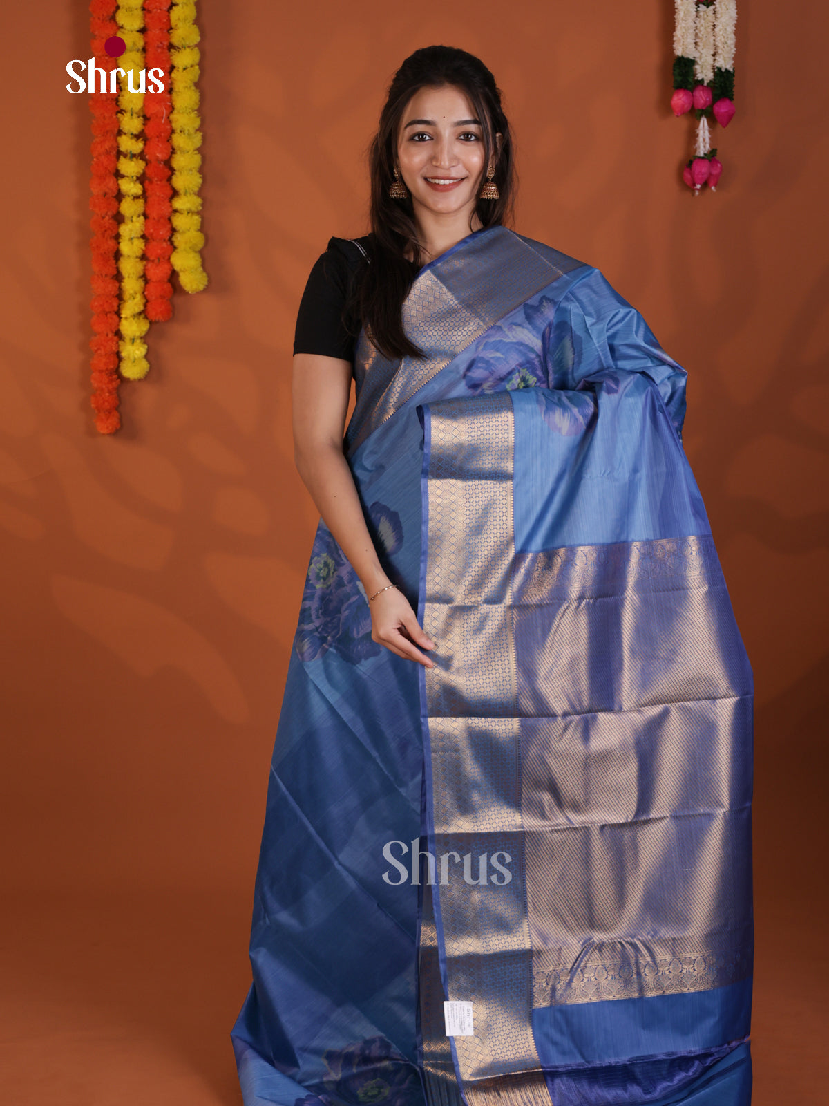 DLS29213 - Kanchipuram-halfpure Saree