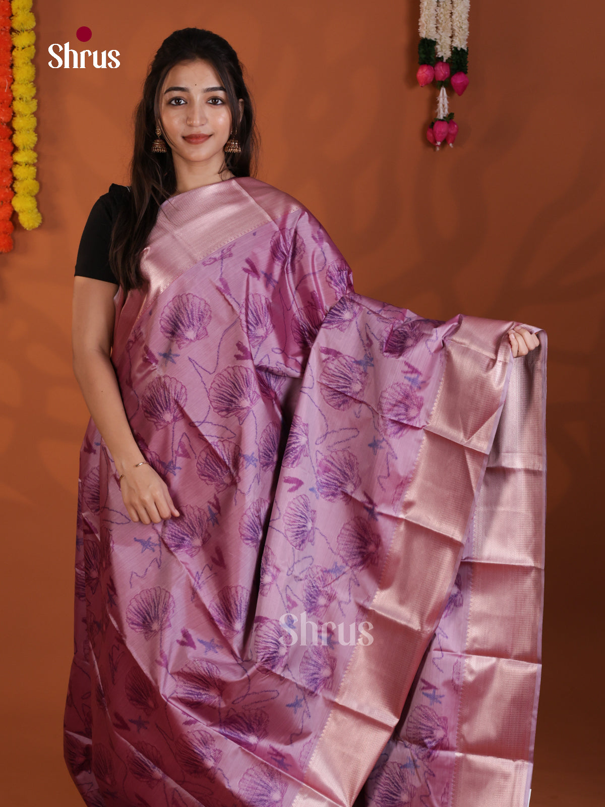 DLS29217 - Kanchipuram-halfpure Saree - Shop on Shrus.com