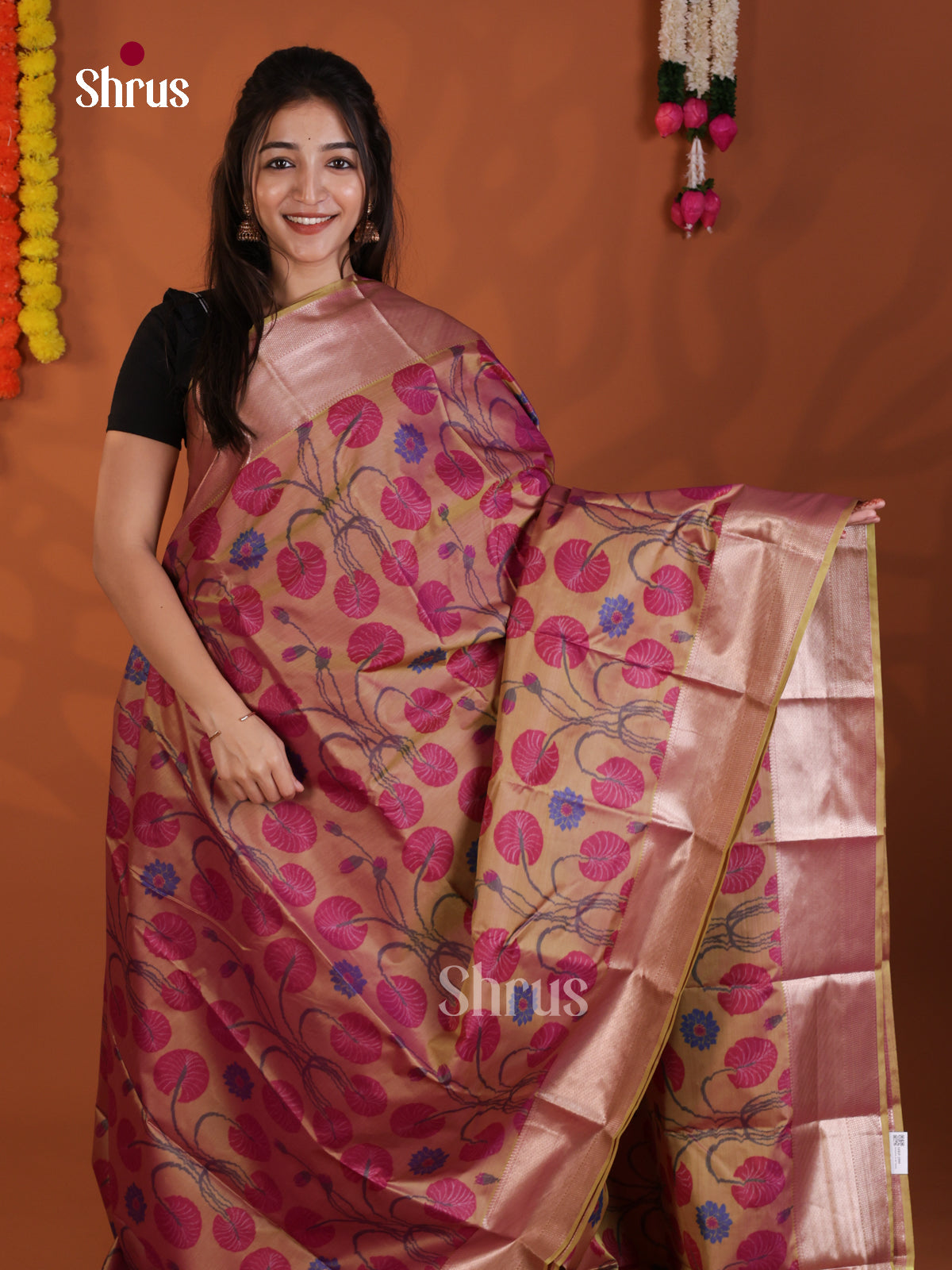 DLS29225 - Kanchipuram-halfpure Saree - Shop on Shrus.com