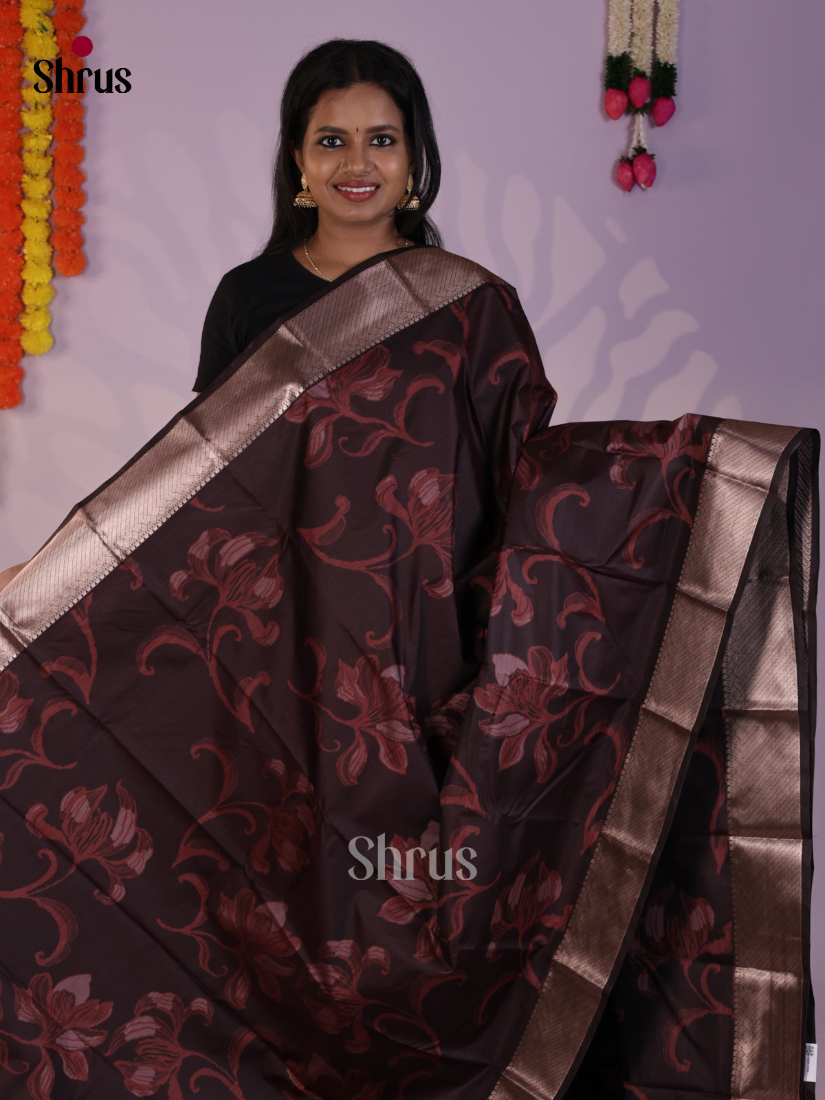 DLS29226 - Kanchipuram-halfpure Saree - Shop on Shrus.com