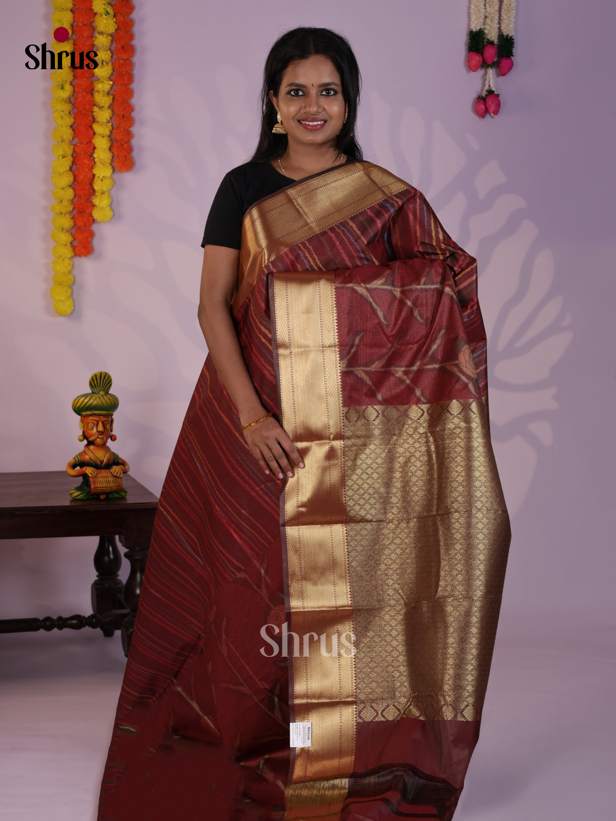 DLS29239 - Kanchipuram-halfpure Saree - Shop on Shrus.com