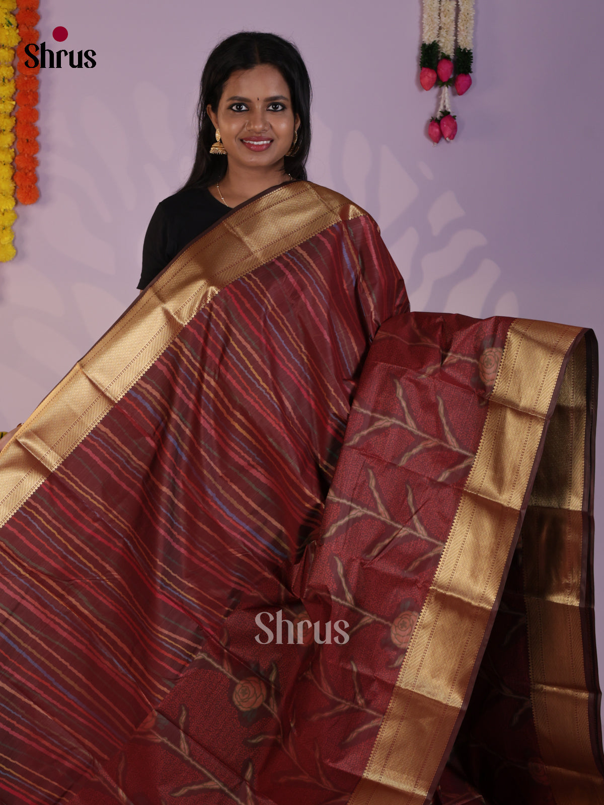DLS29239 - Kanchipuram-halfpure Saree - Shop on Shrus.com
