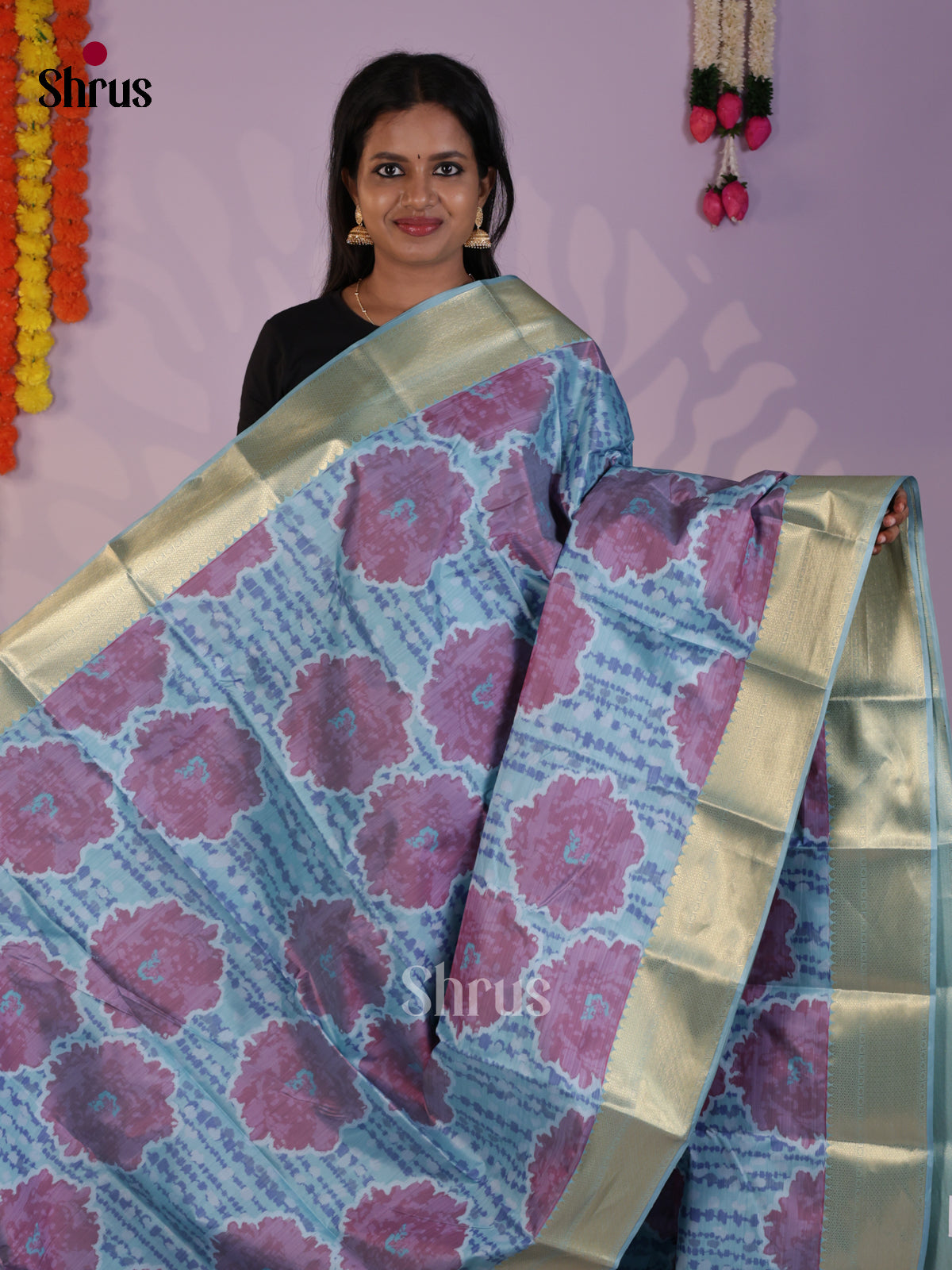 DLS29244 - Kanchipuram-halfpure Saree