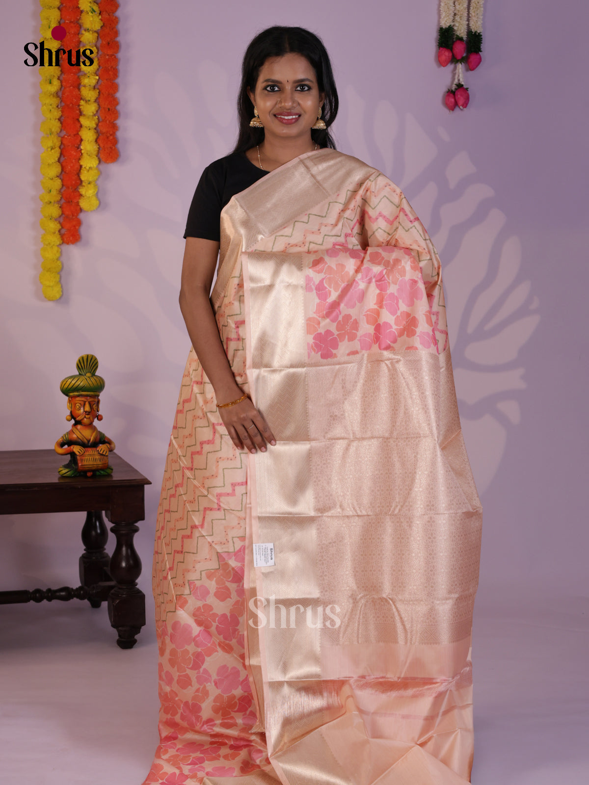 DLS29250 - Kanchipuram-halfpure Saree - Shop on Shrus.com
