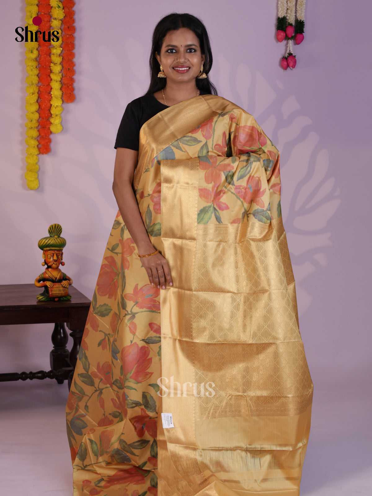 DLS29259 - Kanchipuram-halfpure Saree - Shop on Shrus.com