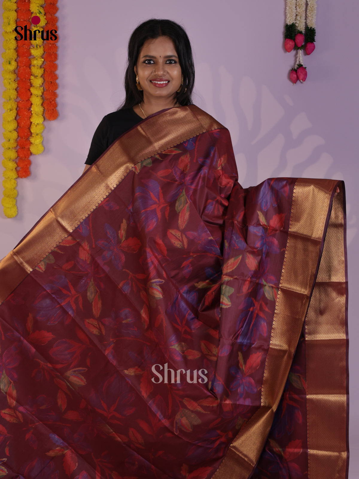 DLS29266 - Kanchipuram-halfpure Saree