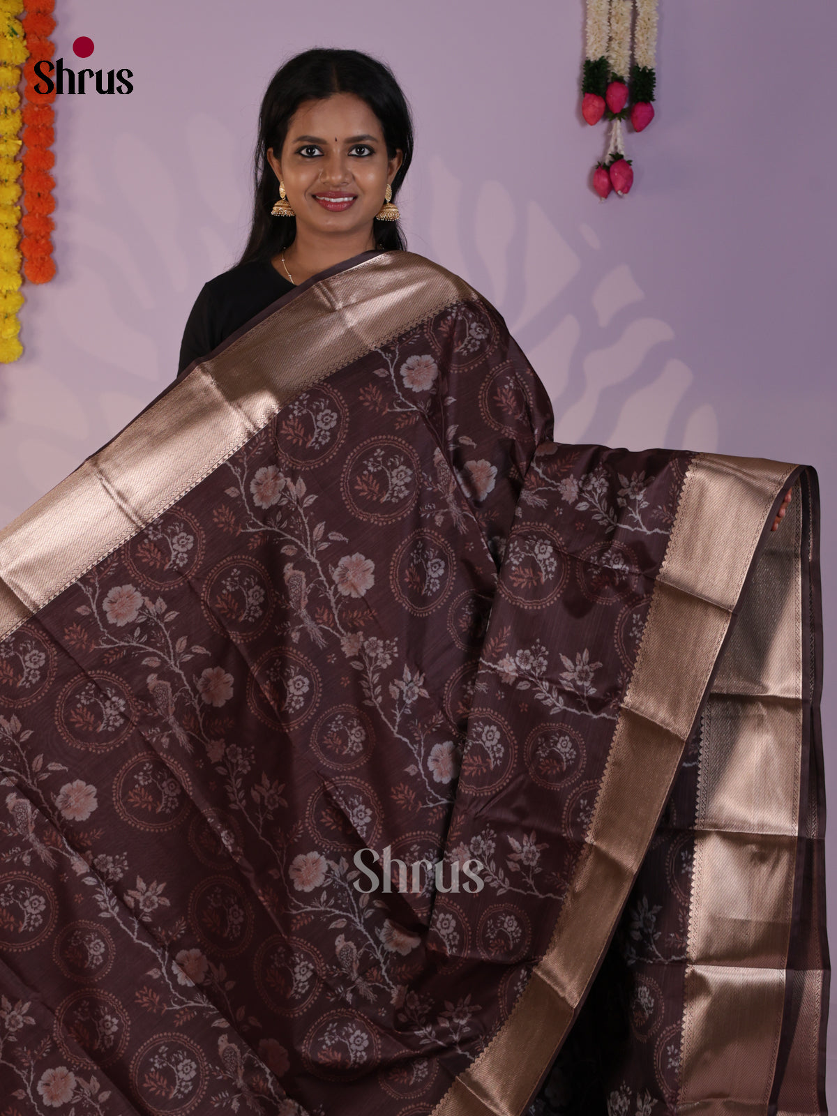 DLS29267 - Kanchipuram-halfpure Saree - Shop on Shrus.com