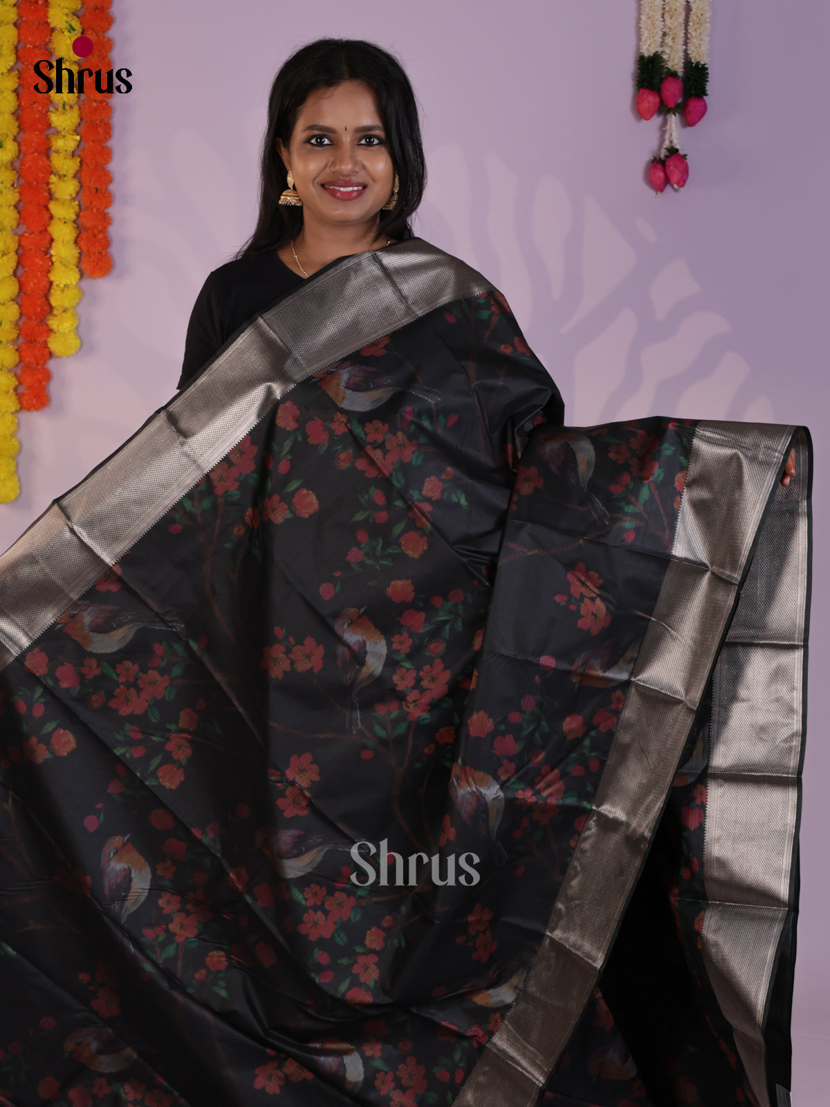 DLS29268 - Kanchipuram-halfpure Saree