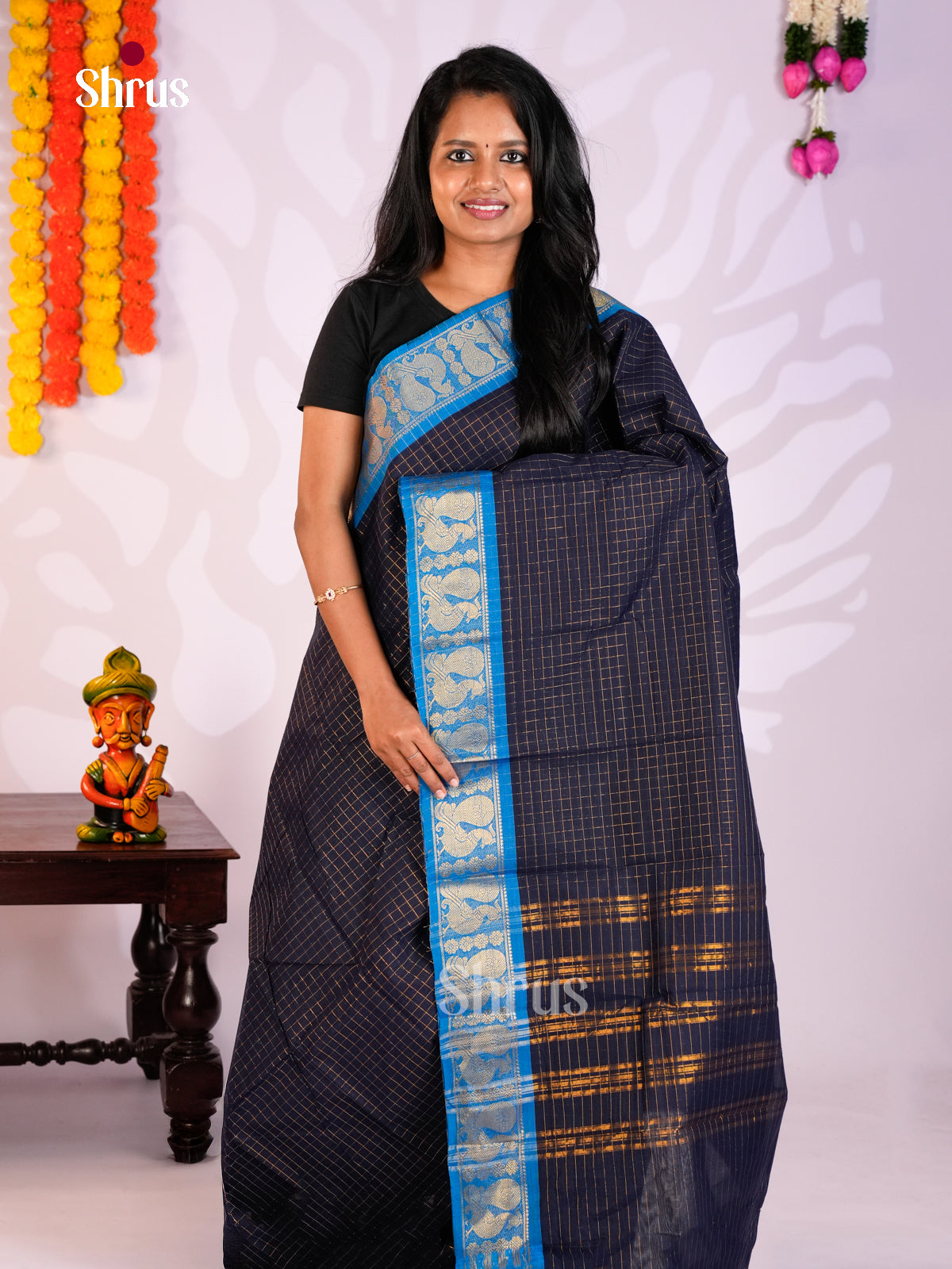 DLS29292 - Chettinad Cotton Saree - Shop on Shrus.com
