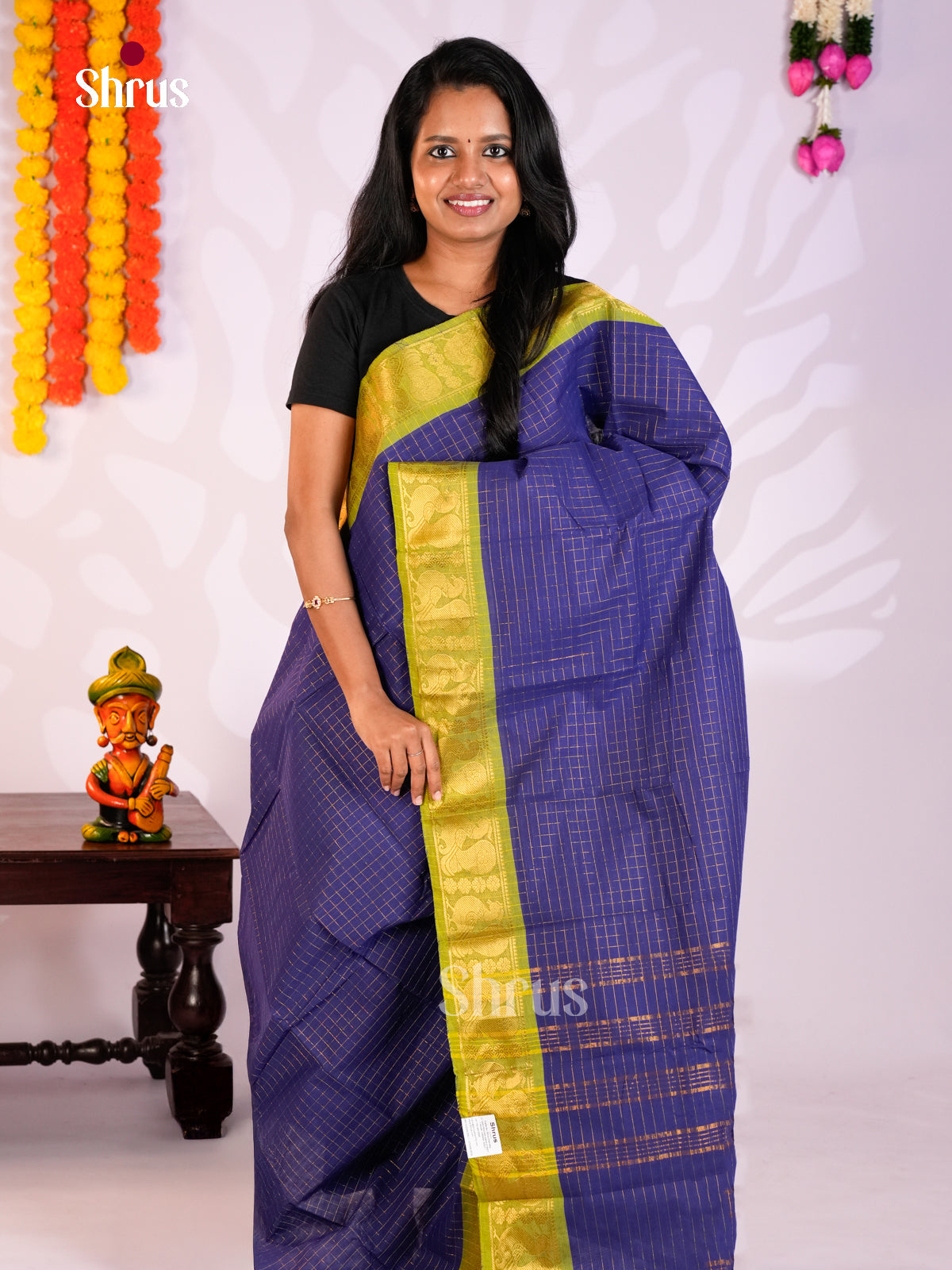 DLS29294 - Chettinad Cotton Saree - Shop on Shrus.com