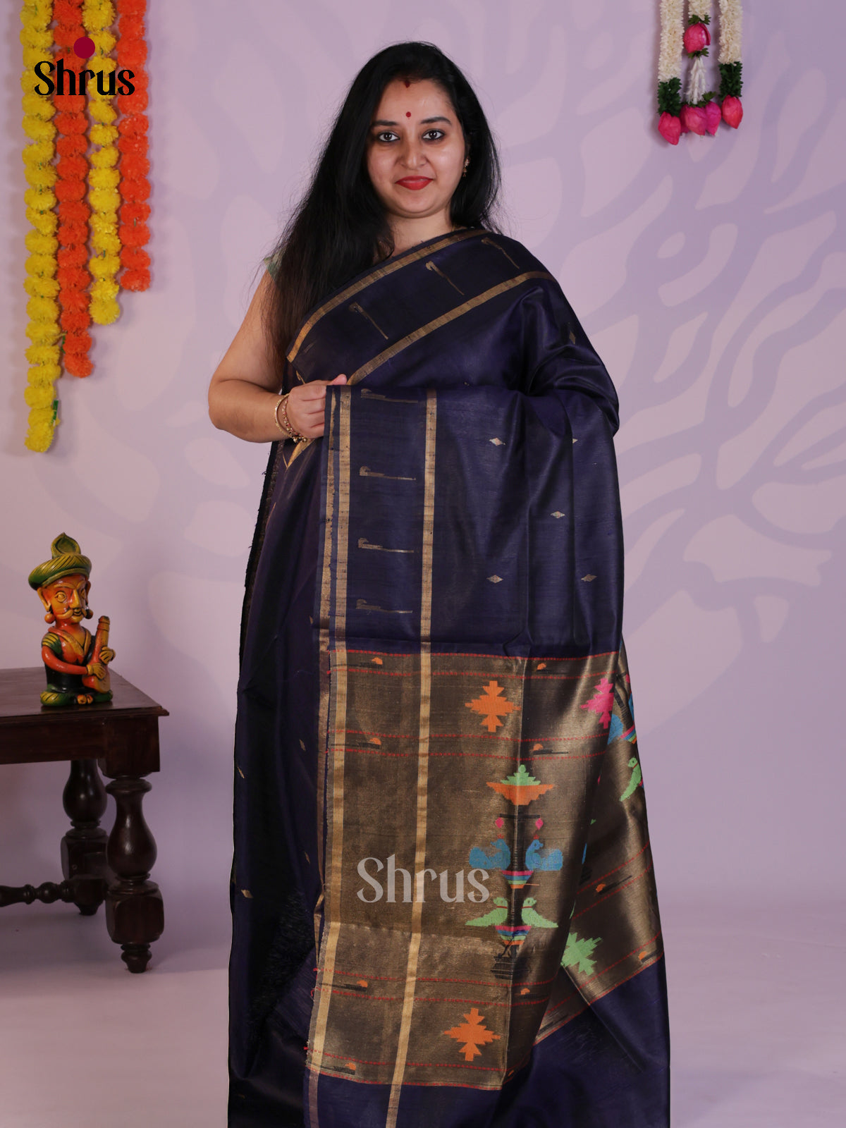 DLS30017 - Raw Silk Saree - Shop on Shrus.com