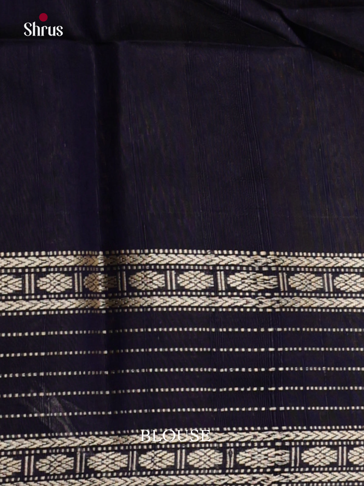 Vibrant Blue & navy Blue Raw Silk Saree  with temple zari border- DLS30039 - Shop on Shrus.com