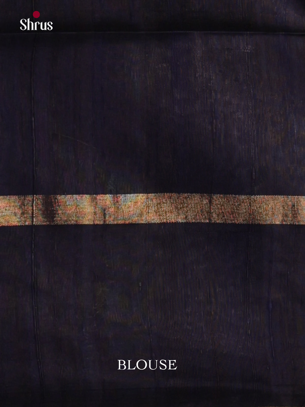 Blue & navy Blue  Raw Silk Saree with zari brocade pallu -DLS30047