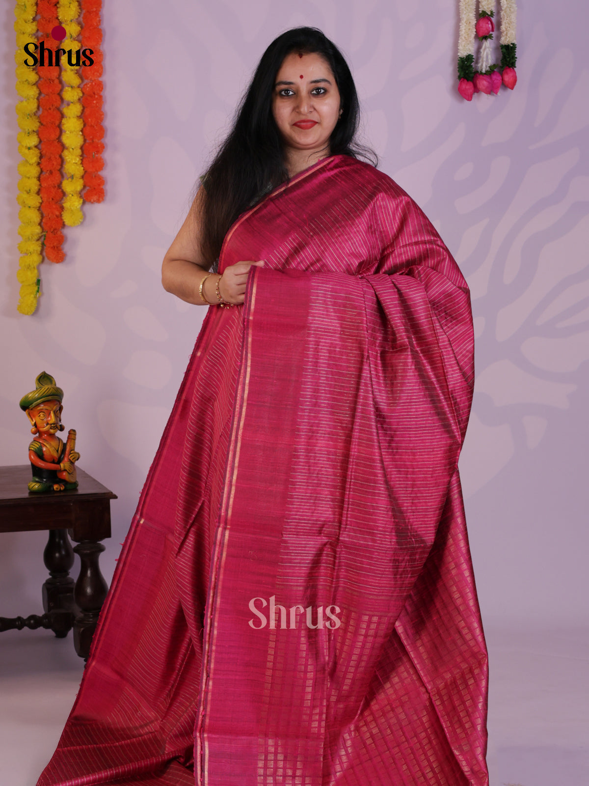 DLS30050 - Raw Silk Saree - Shop on Shrus.com