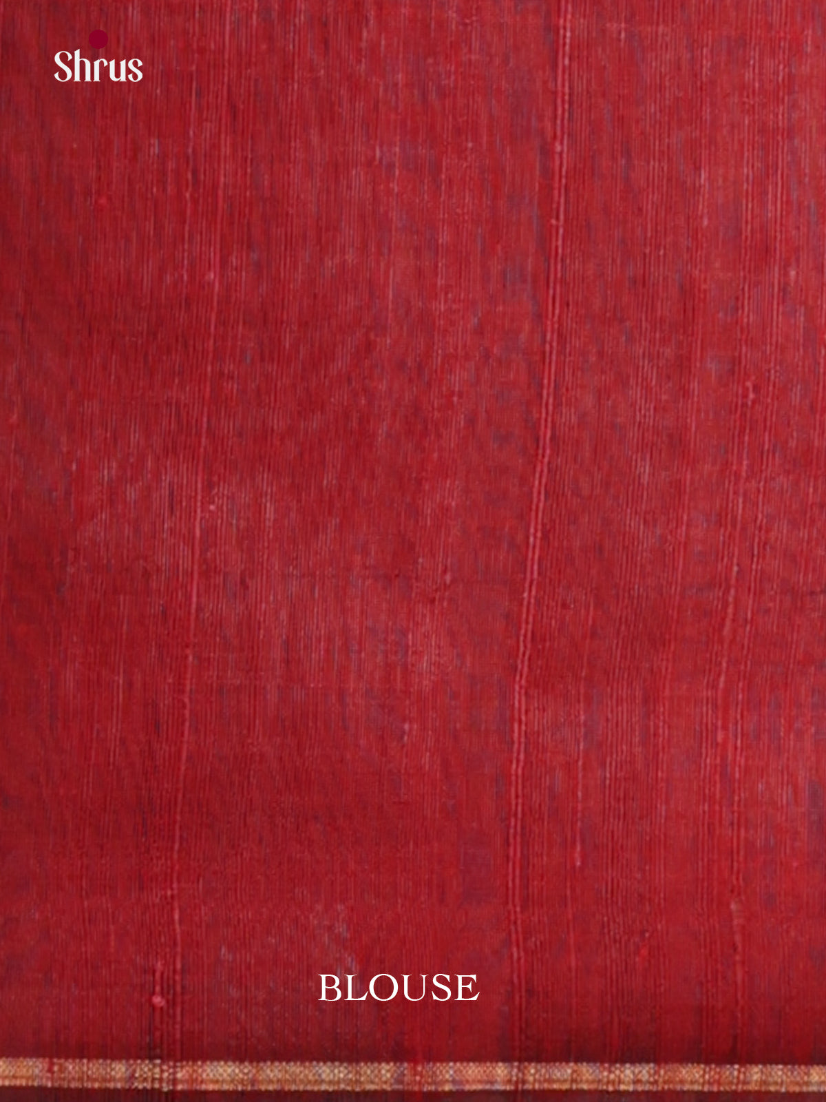 Lustrous Red  Raw Silk Saree with zari stripes & brocade pallu -DLS30054 - Shop on Shrus.com