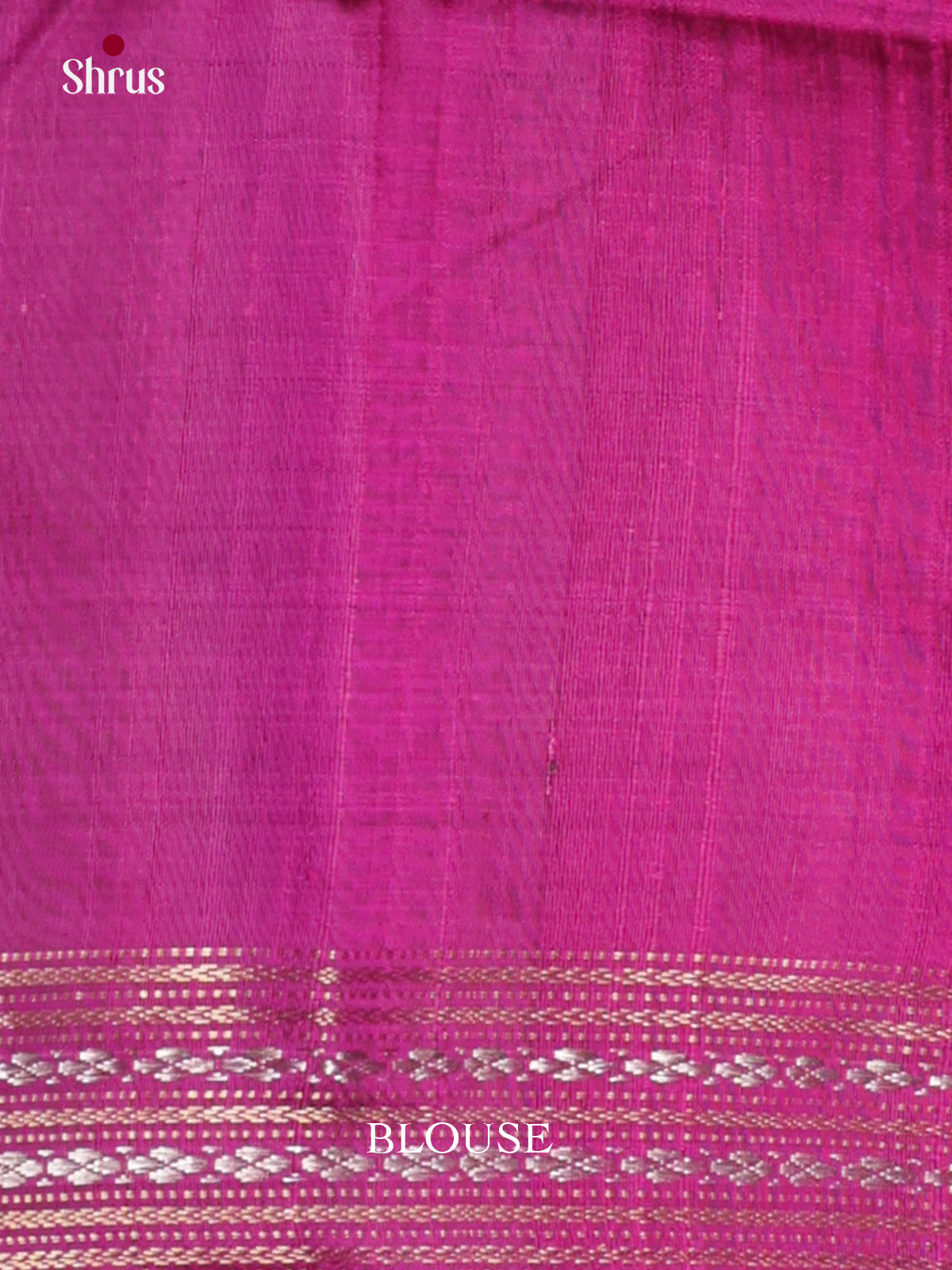 Classy Maroon & Pink Raw Silk Saree with temple border - DLS30082