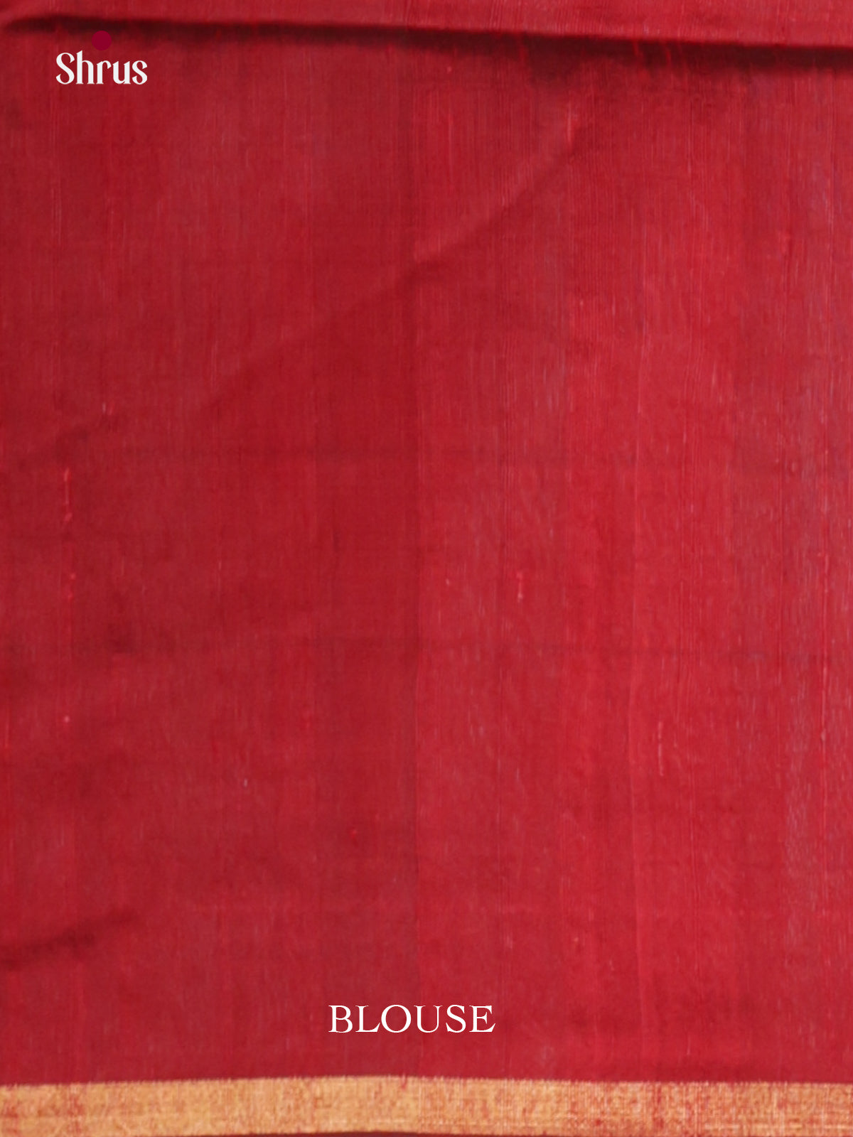 Regal Blue & Red  Raw Silk Saree with zari border - DLS30155