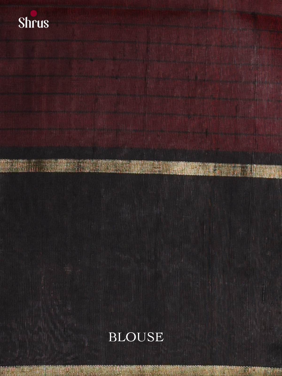 Pretty Red  & Black  Raw Silk Saree  with checkered pattern & zari pallu - DLS30172