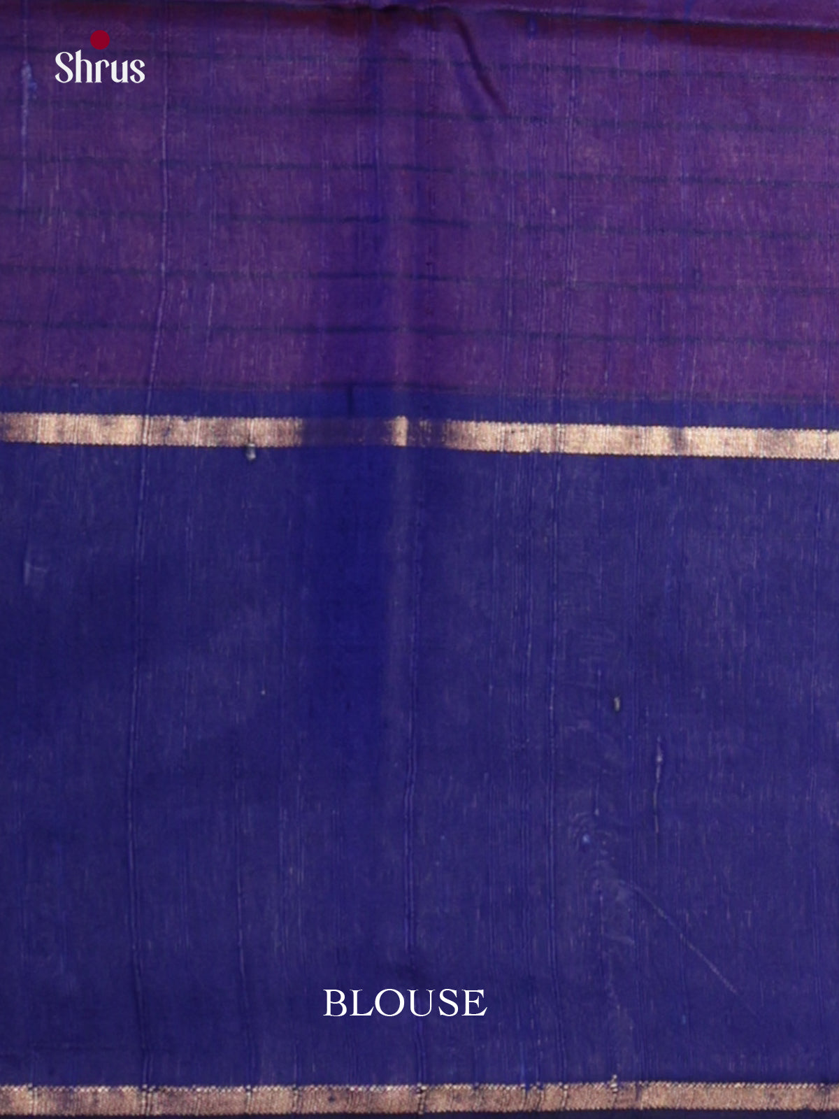 Charming Red & Blue  Raw Silk Saree with checkered pattern & zari pallu - DLS30174