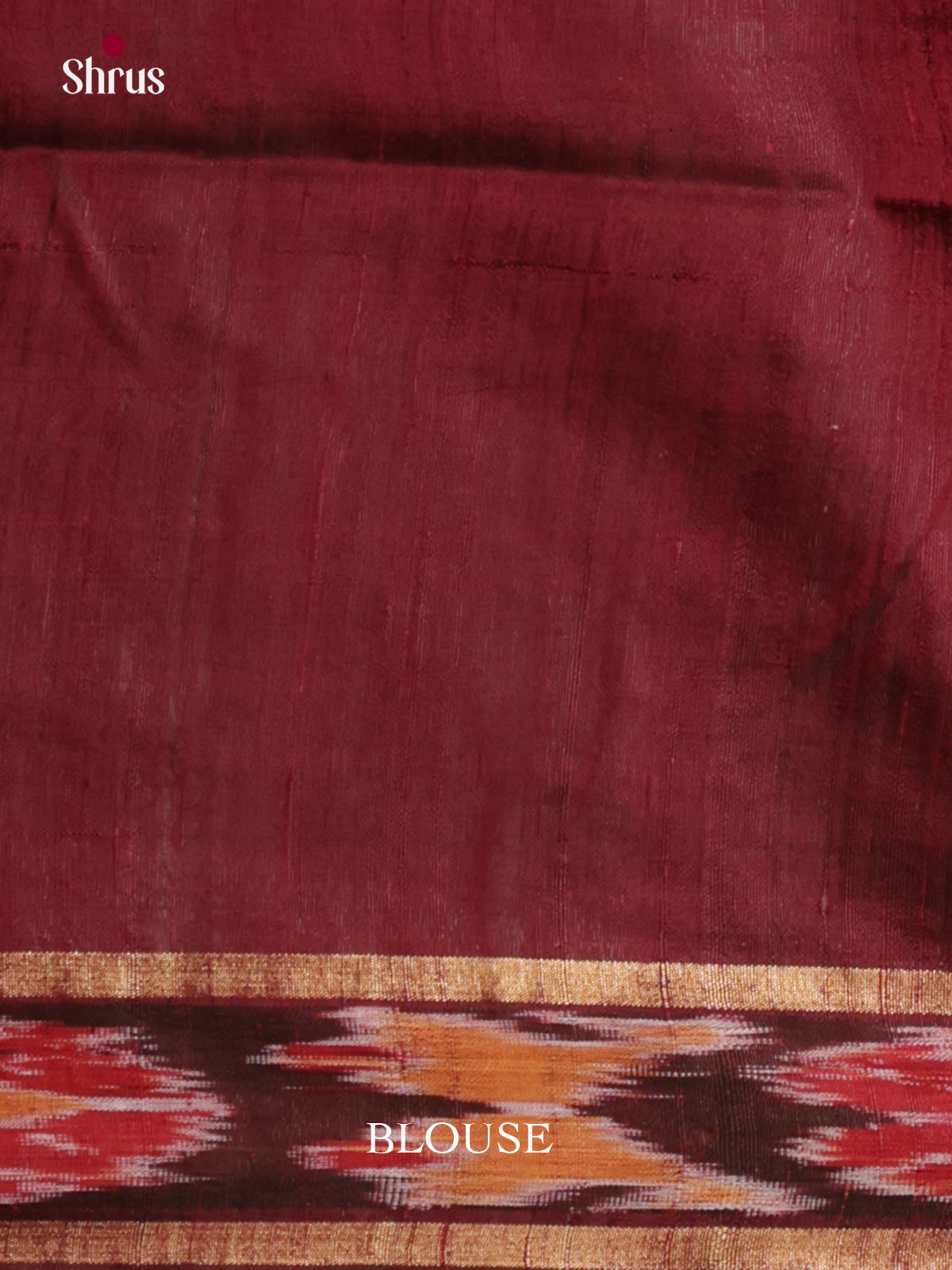 Stunning Grey & maroon  Raw Silk Saree with ikkat border -DLS30188 - Shop on Shrus.com
