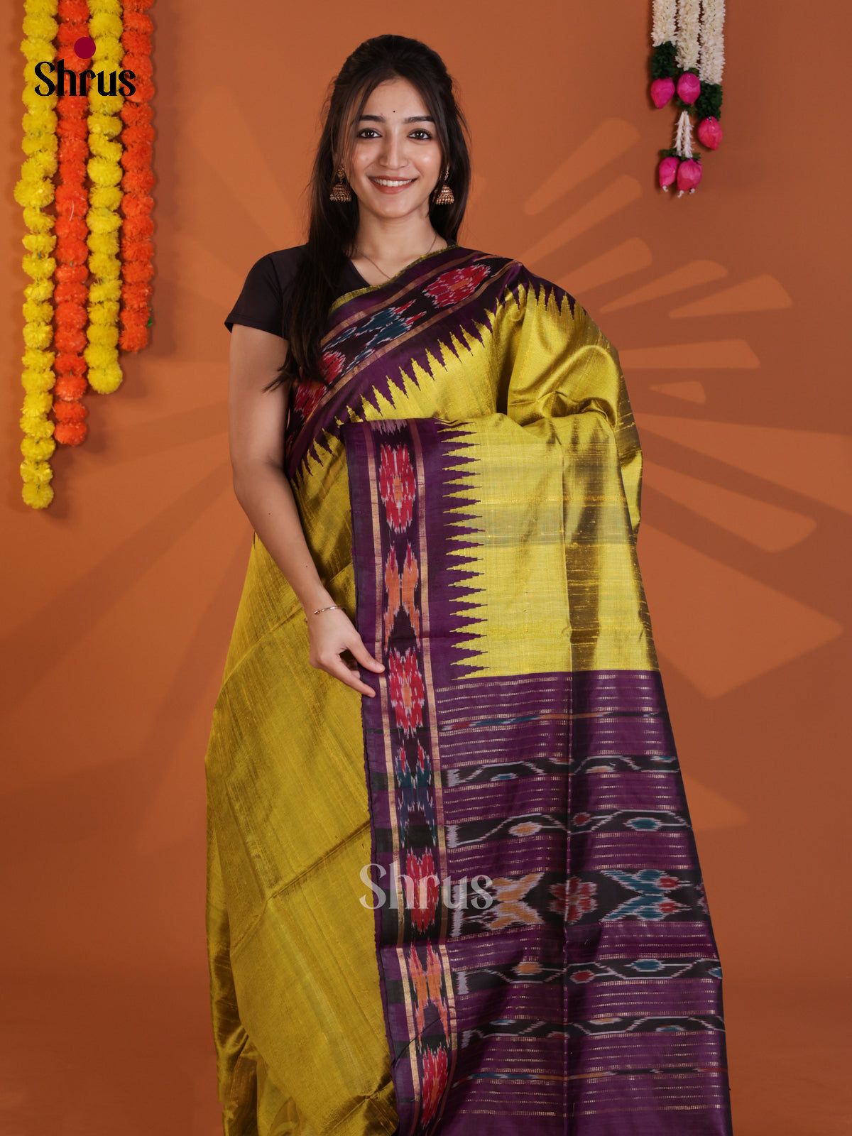 DLS30195 - Raw Silk Saree - Shop on Shrus.com