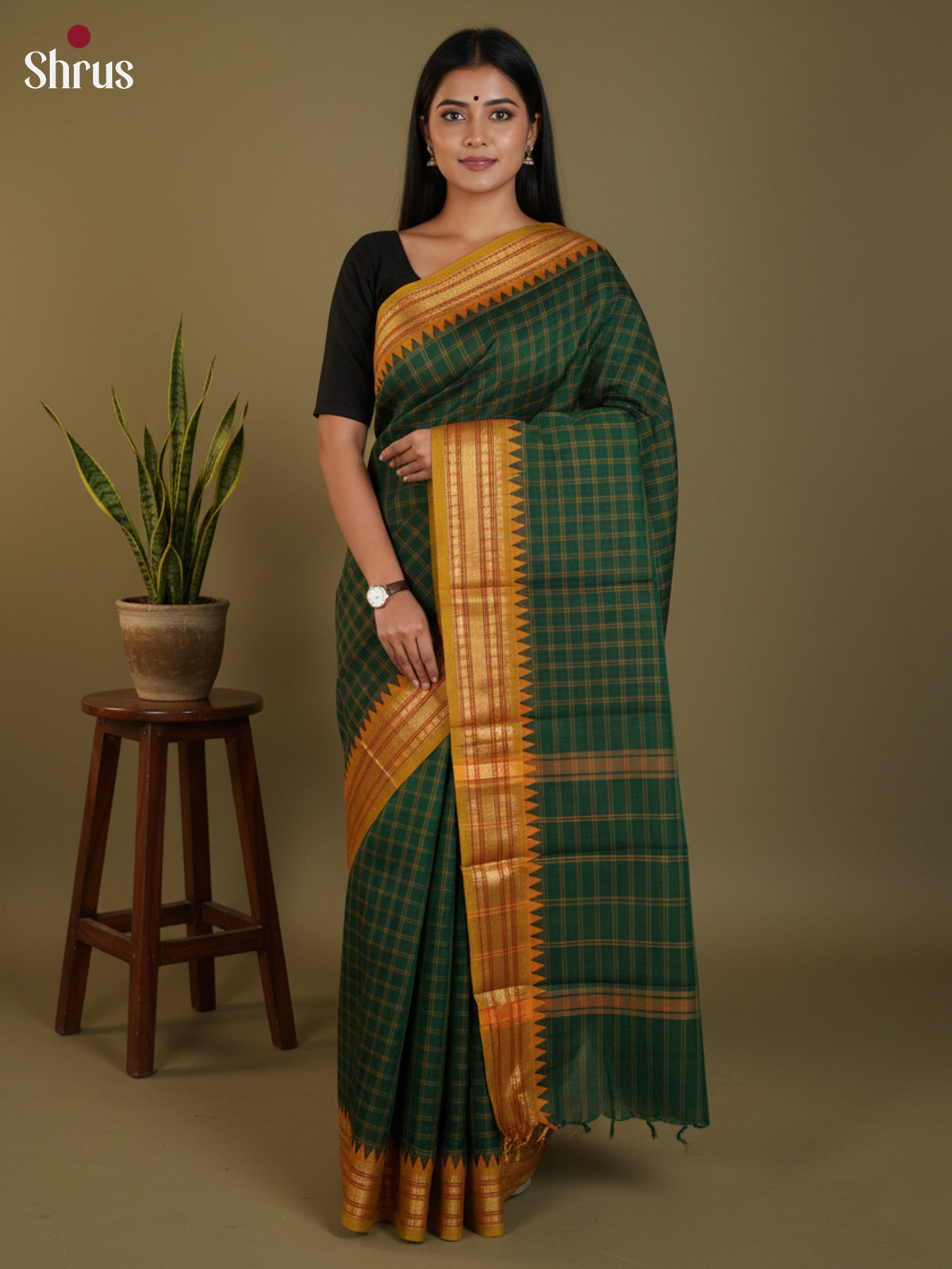 DLS30228 - Chettinad Cotton Saree - Shop on Shrus.com