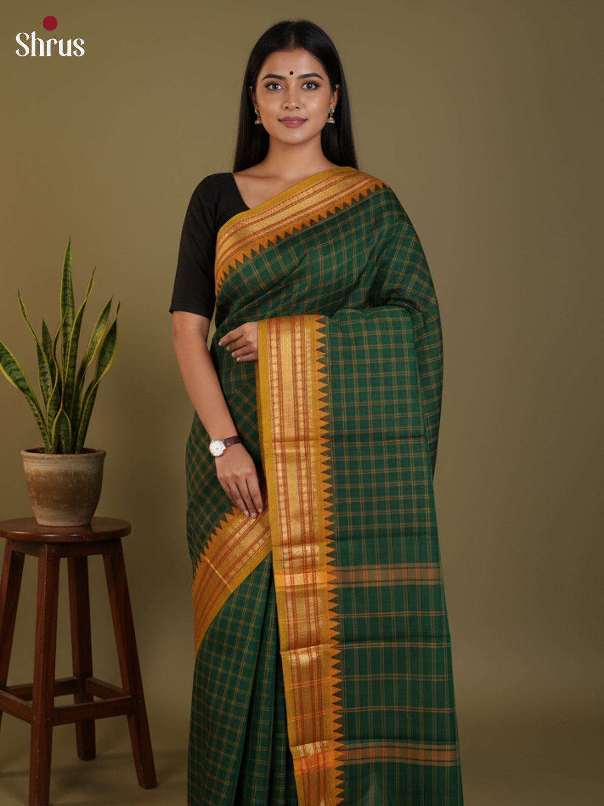 DLS30228 - Chettinad Cotton Saree - Shop on Shrus.com