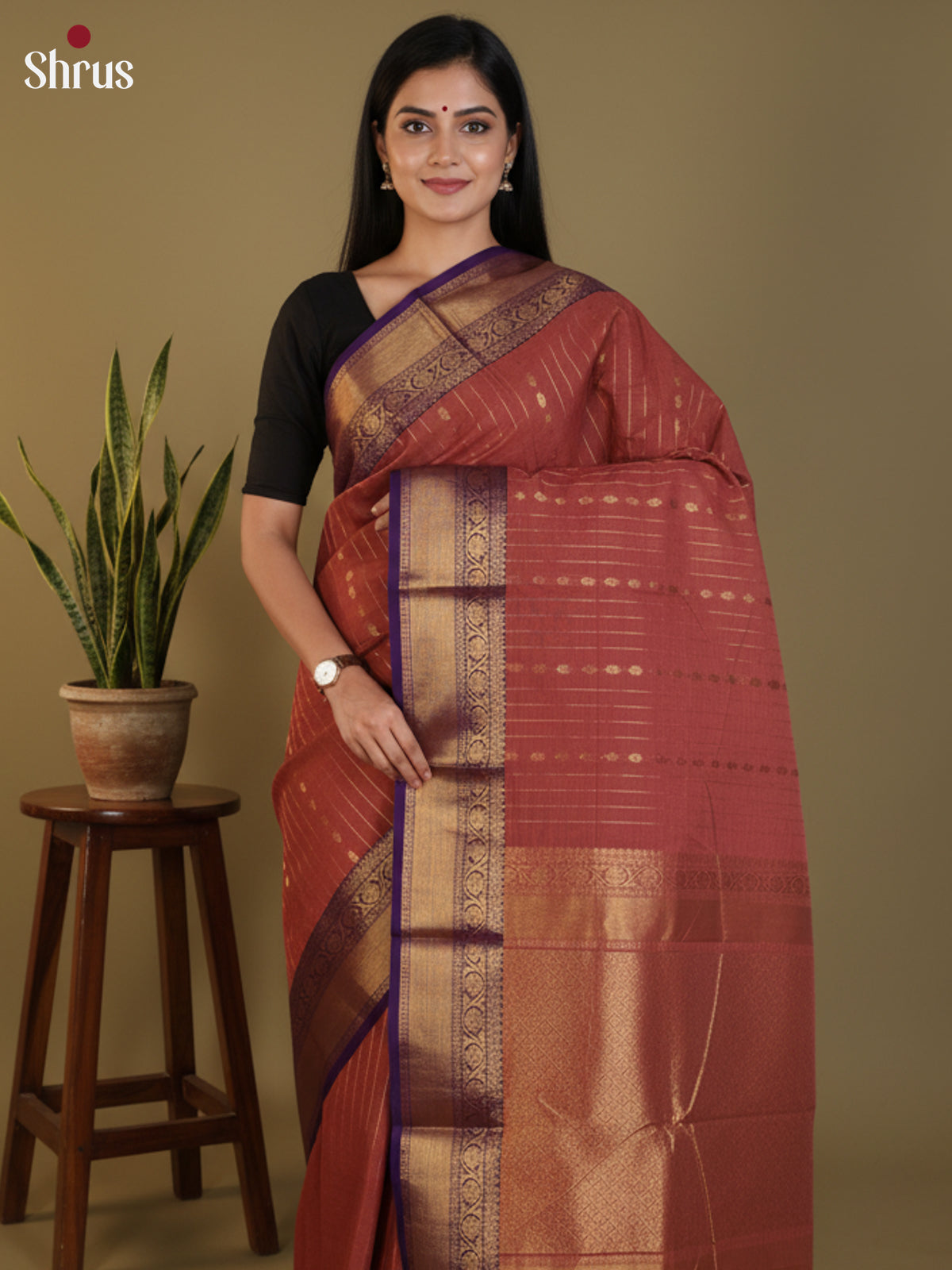 DLS30232 - Chettinad Cotton Saree - Shop on Shrus.com