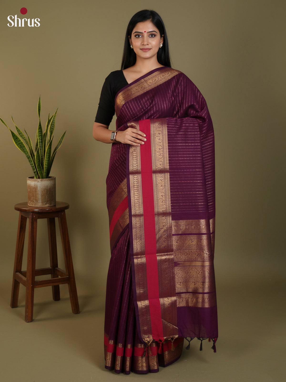 DLS30233 - Chettinad Cotton Saree - Shop on Shrus.com