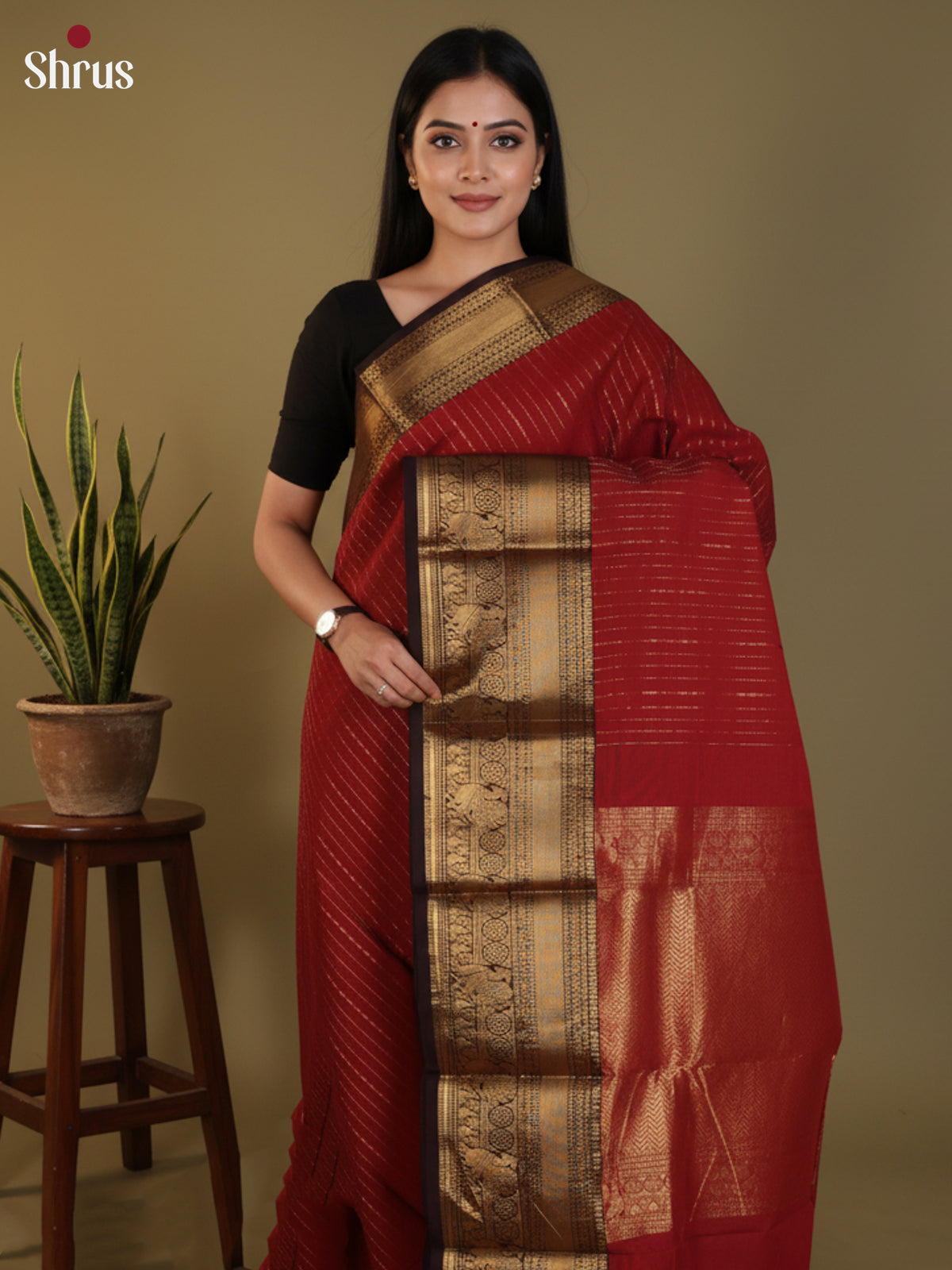 DLS30239 - Chettinad Cotton Saree - Shop on Shrus.com