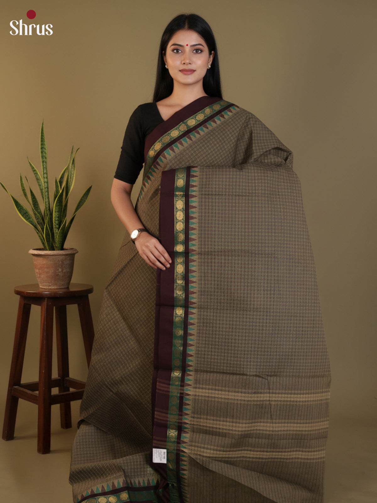 DLS30250 - Chettinad Cotton Saree - Shop on Shrus.com