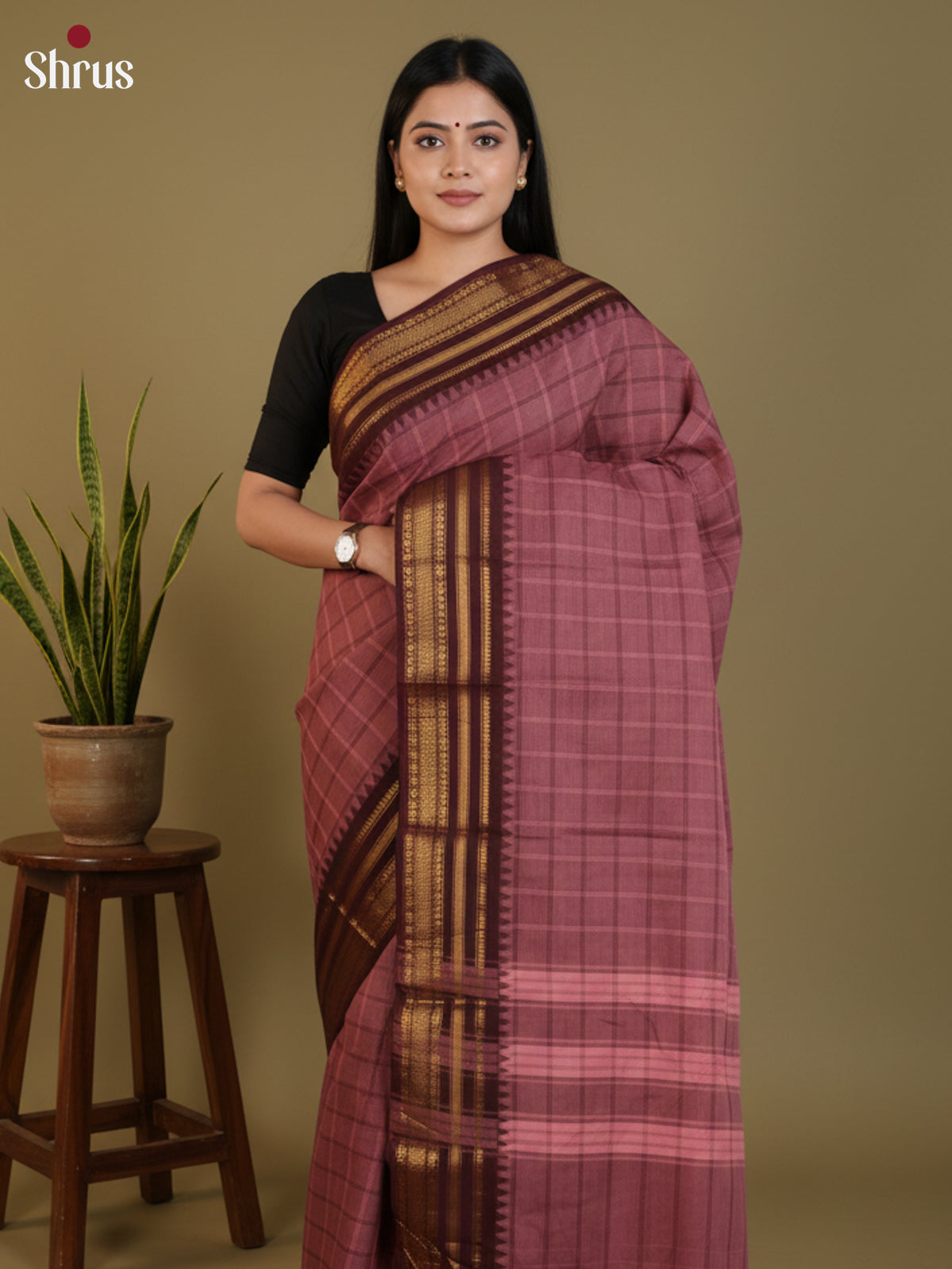 DLS30252 - Chettinad Cotton Saree - Shop on Shrus.com