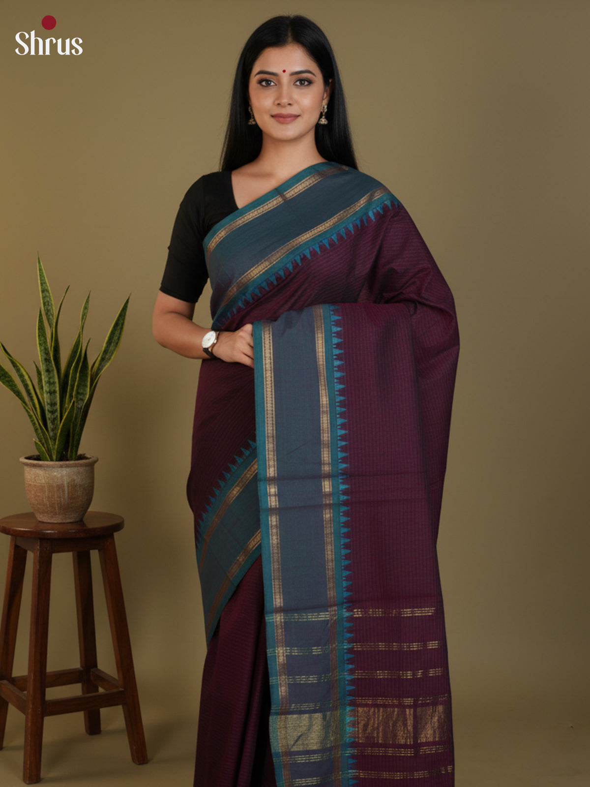 DLS30254 - Chettinad Cotton Saree - Shop on Shrus.com