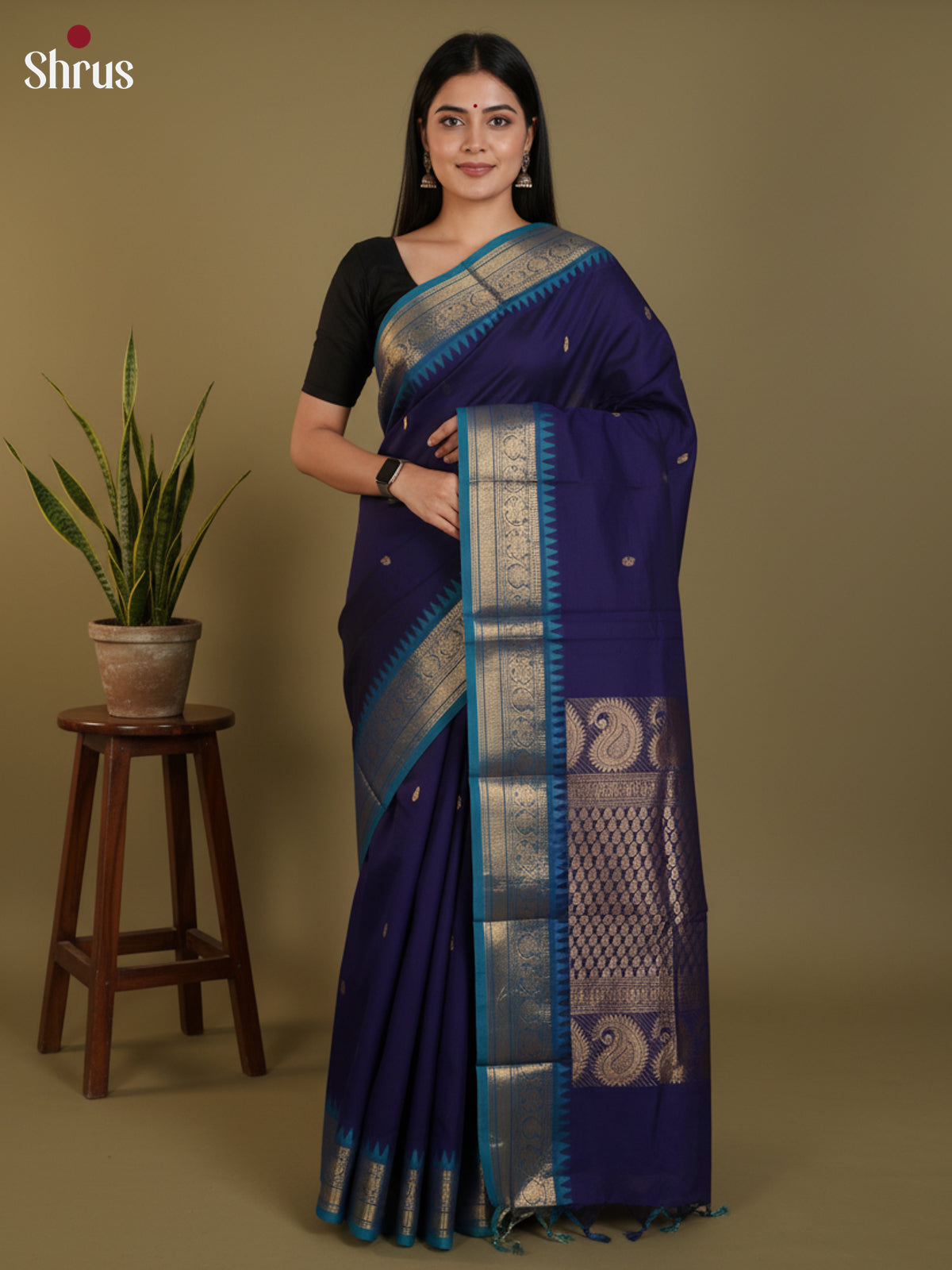 DLS30256 - Chettinad Cotton Saree - Shop on Shrus.com
