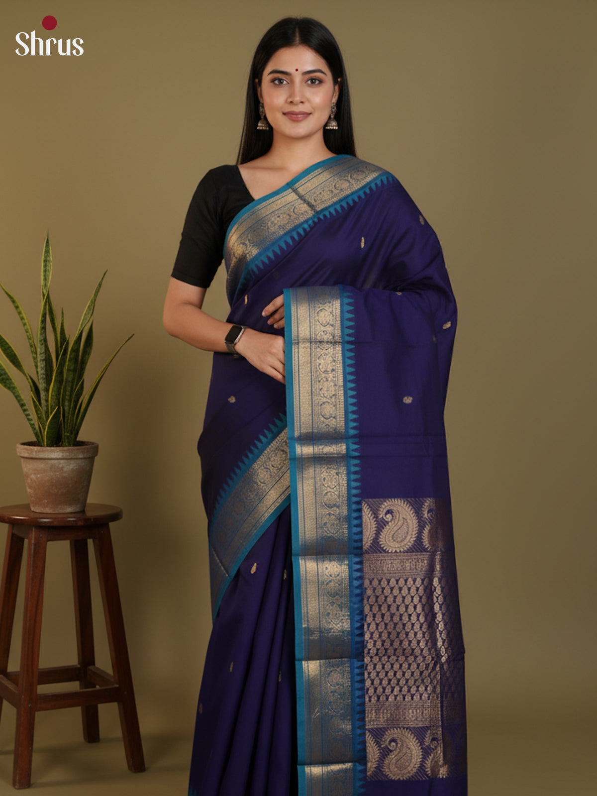 DLS30256 - Chettinad Cotton Saree - Shop on Shrus.com
