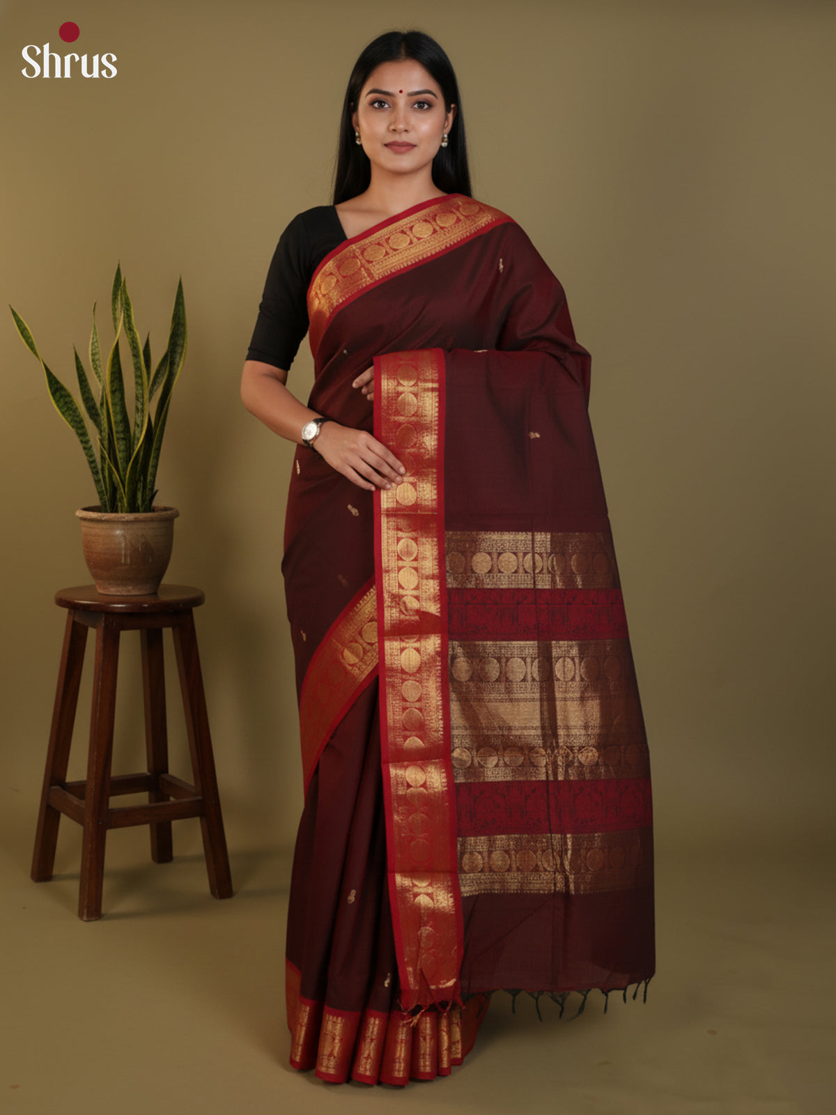 DLS30265 - Chettinad Cotton Saree - Shop on Shrus.com