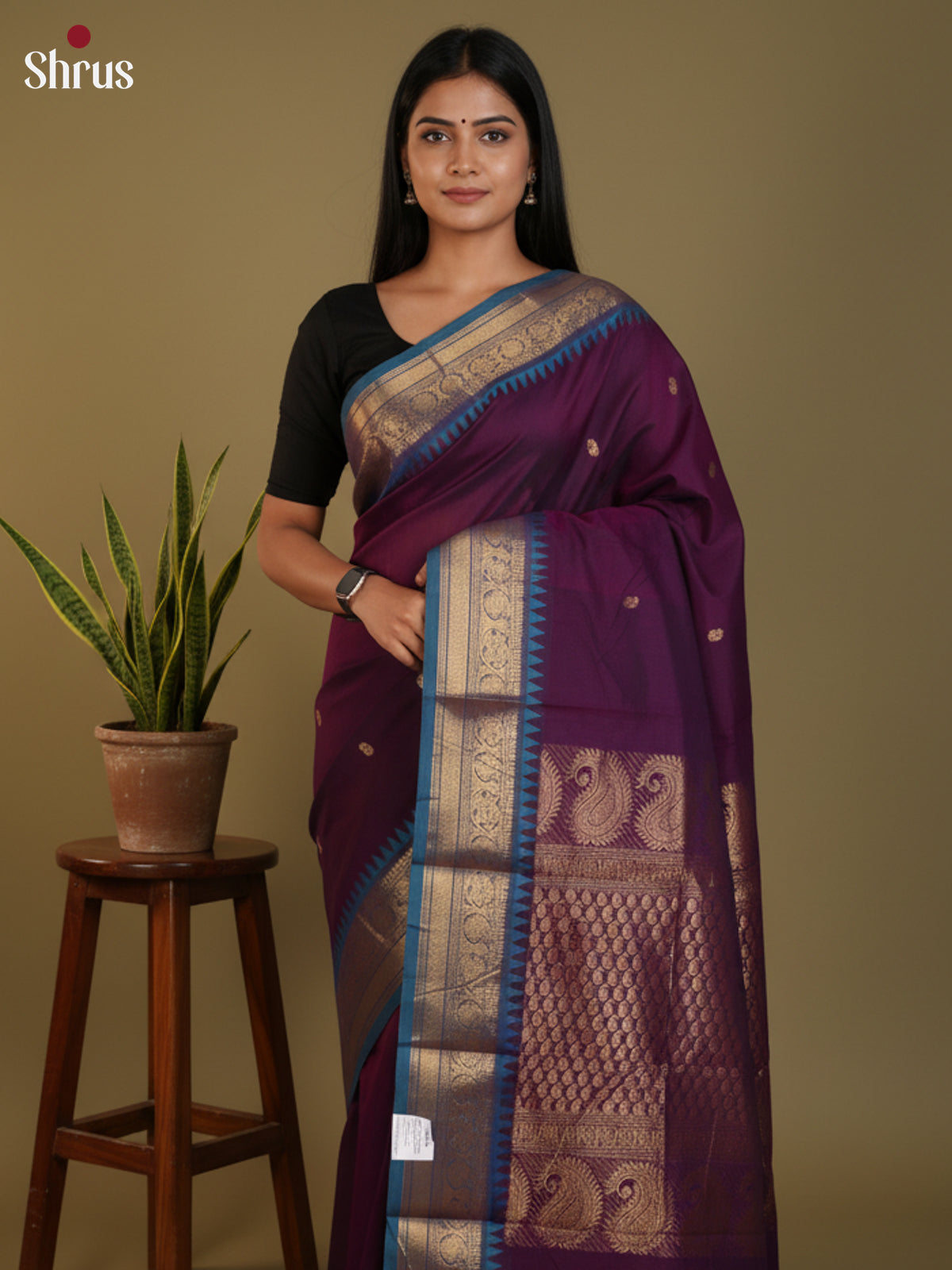 DLS30266 - Chettinad Cotton Saree - Shop on Shrus.com