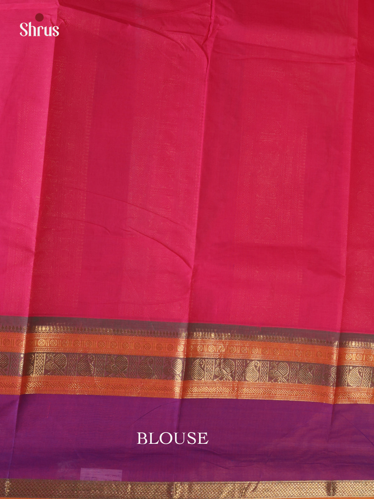 Pink &  Purple- Chettinad Cotton Saree - DLS30268 - Shop on Shrus.com