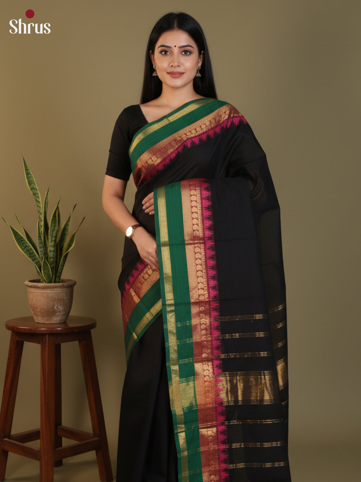 DLS30284 - Chettinad Cotton Saree - Shop on Shrus.com