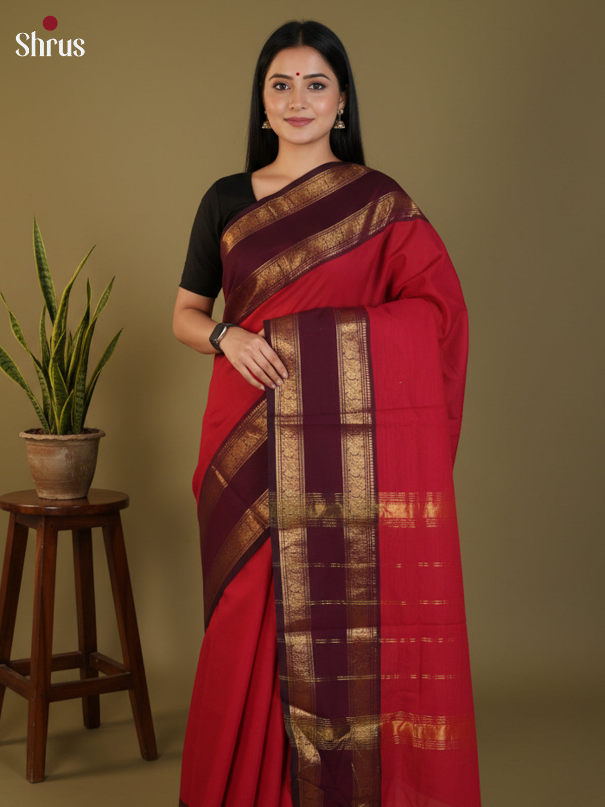 DLS30291 - Chettinad Cotton Saree - Shop on Shrus.com