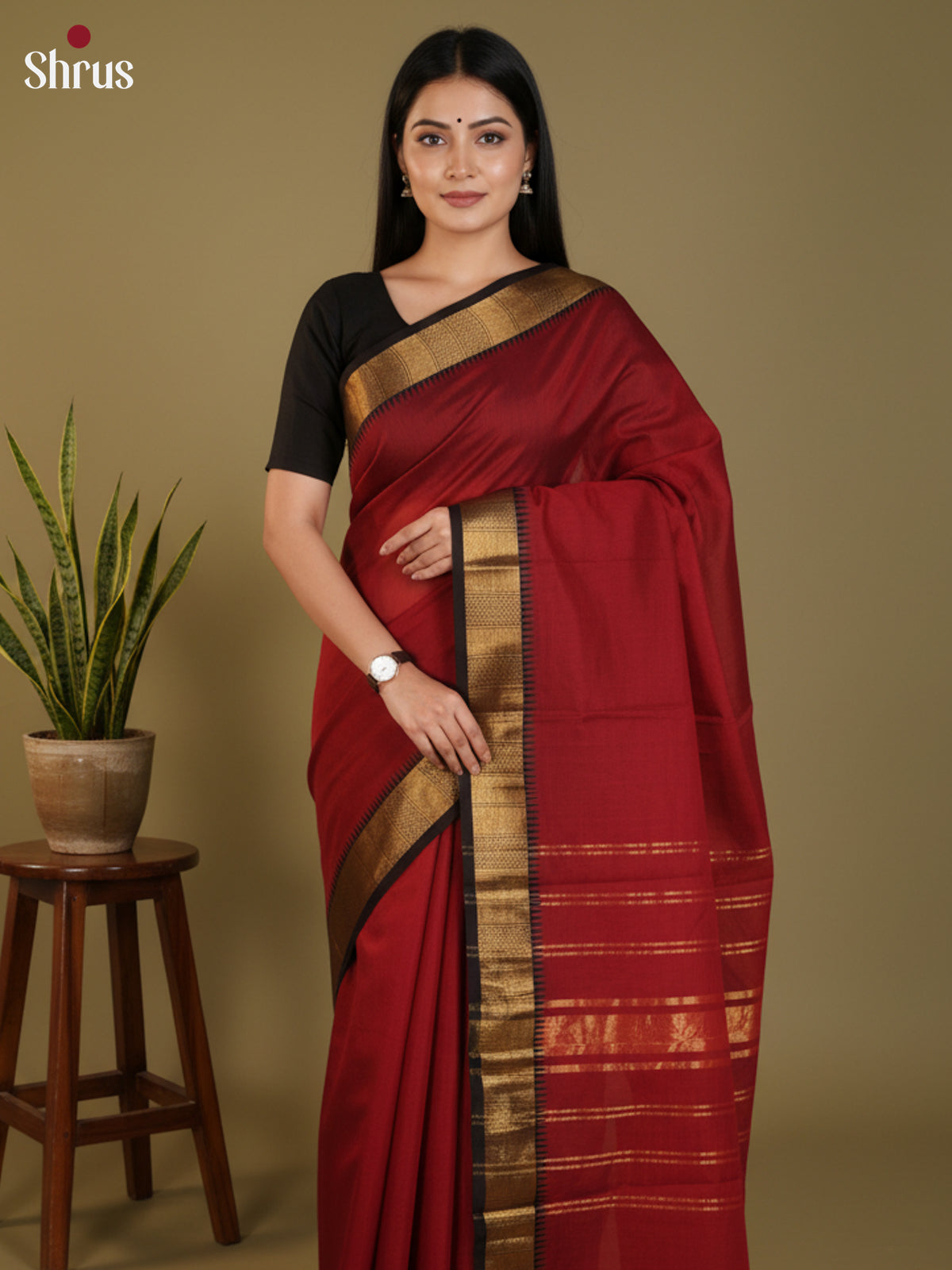 DLS30294 - Chettinad Cotton Saree - Shop on Shrus.com