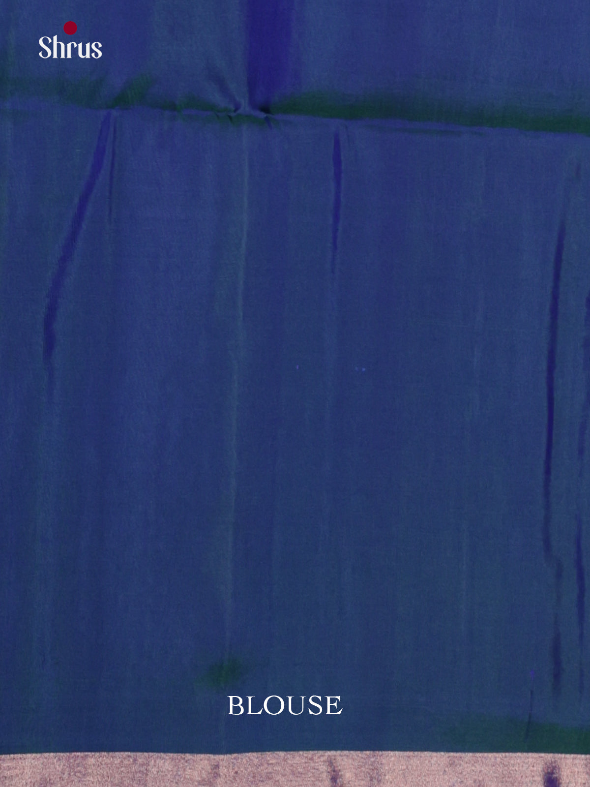Vibrant Blue single tone Soft Silk Saree with zari buttas & strapes - Shop on Shrus.com