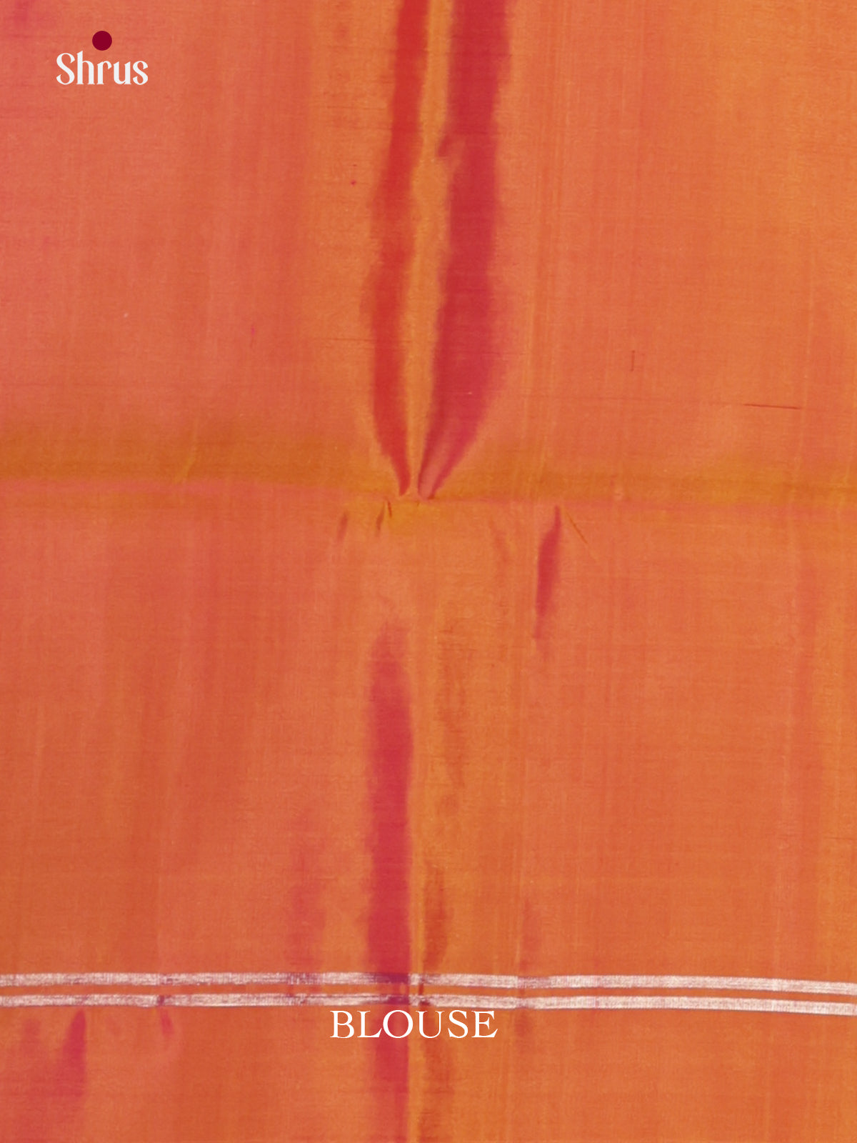 Luminous Orange Single Tone Soft Silk Saree with zari kolam motifs - Shop on Shrus.com